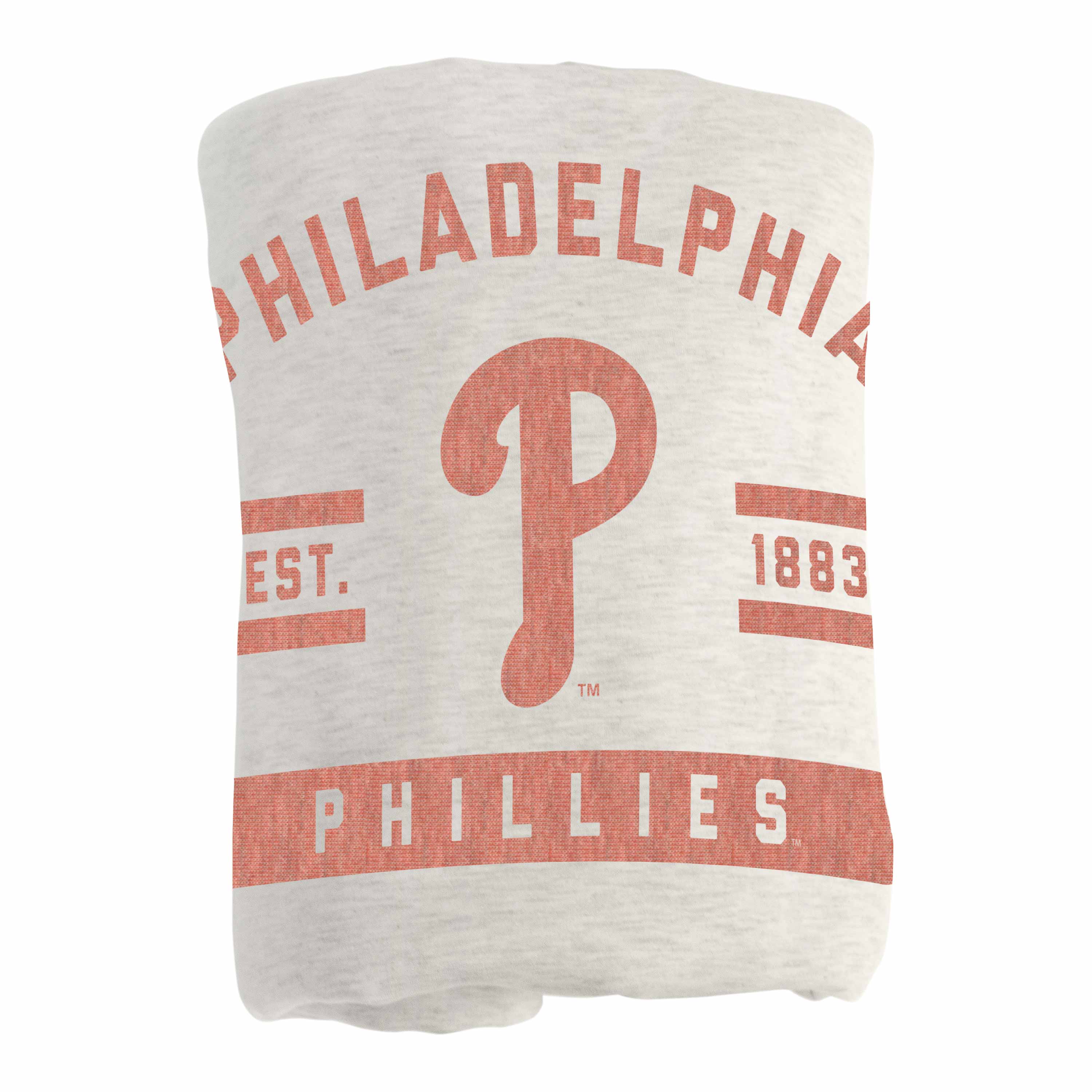 Philadelphia Phillies Oatmeal Sweatshirt Blanket - Image 3
