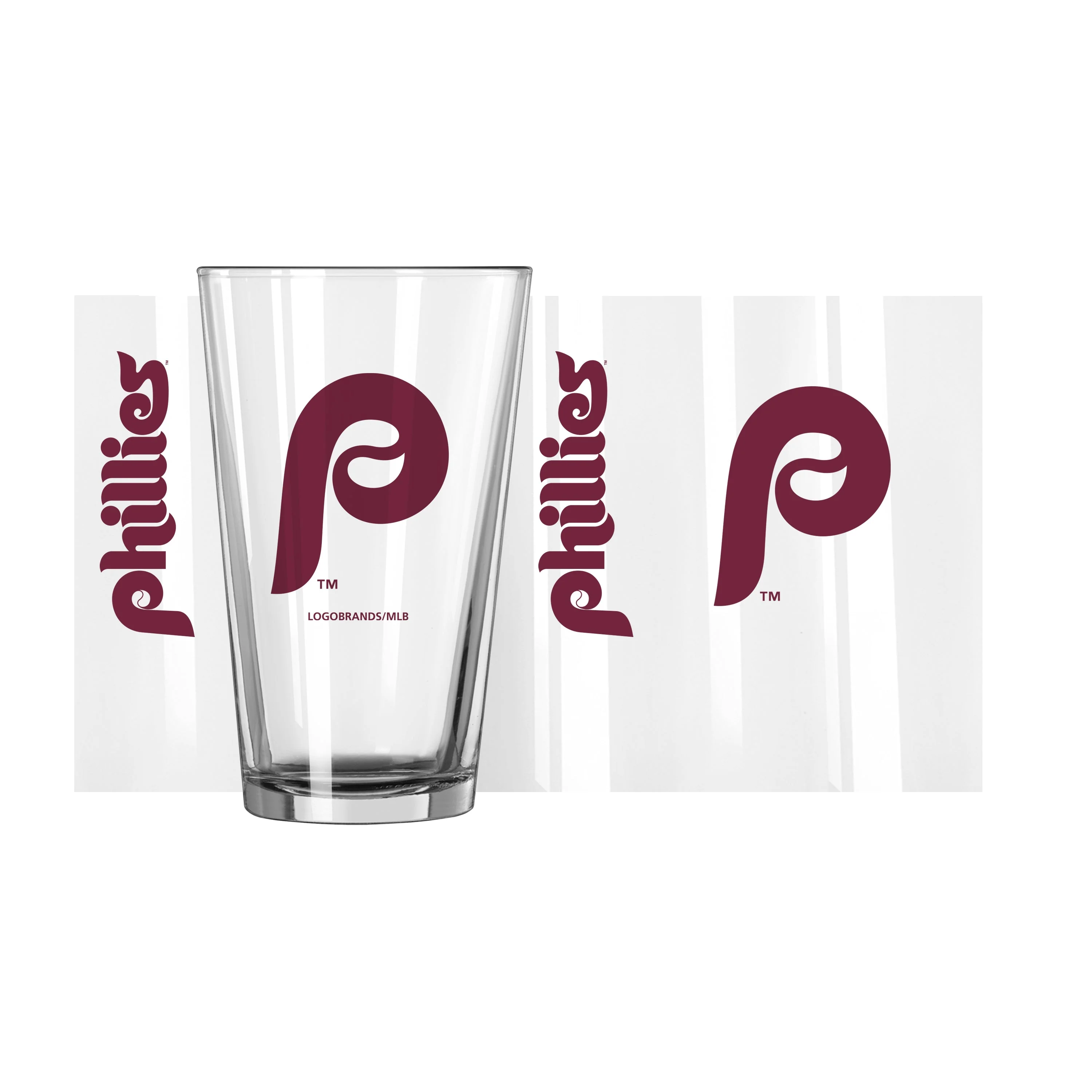 Philadelphia Phillies Retro 16oz Gameday Pint Glass - Image 2