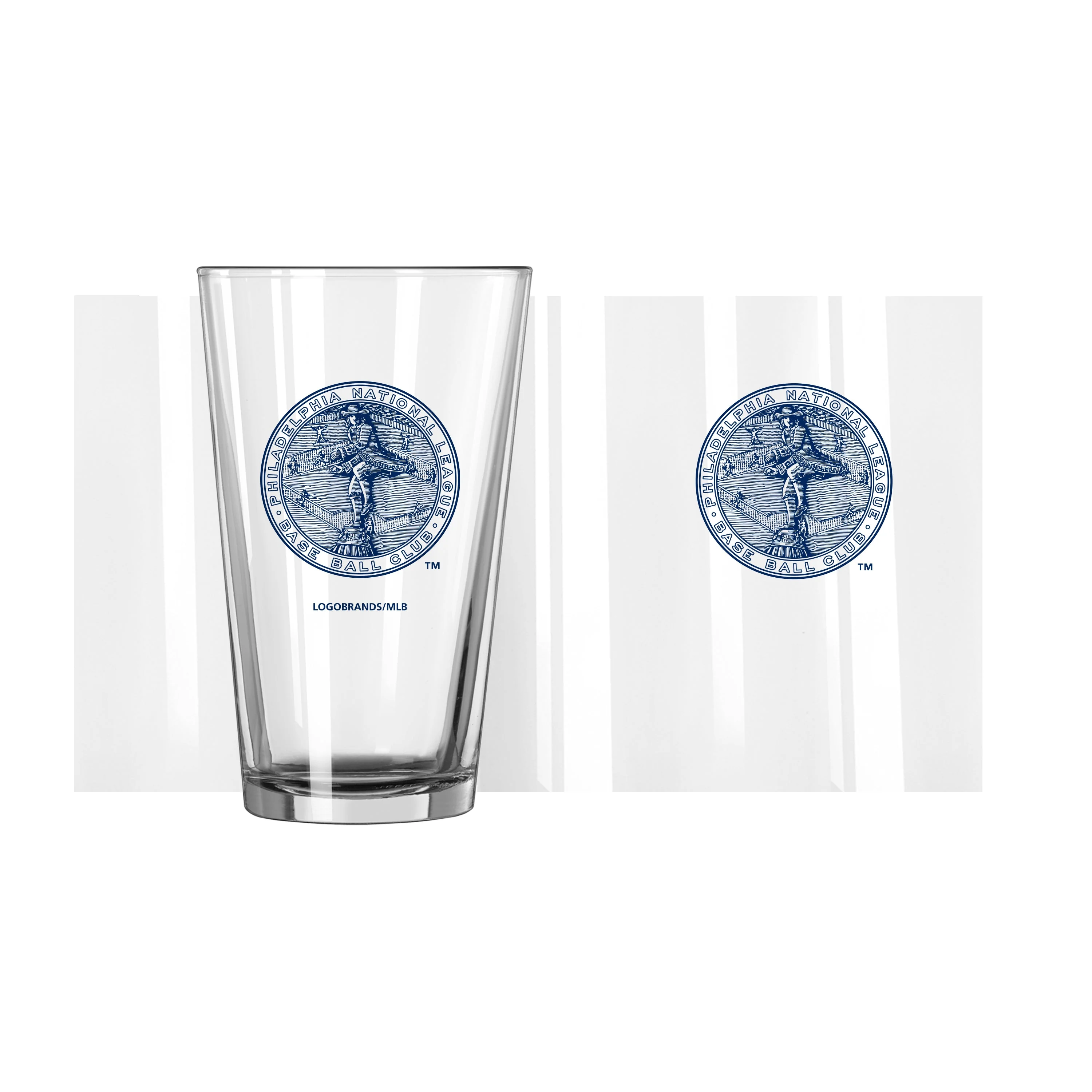 Philadelphia Phillies Vintage 16oz Pint Glass - Image 2
