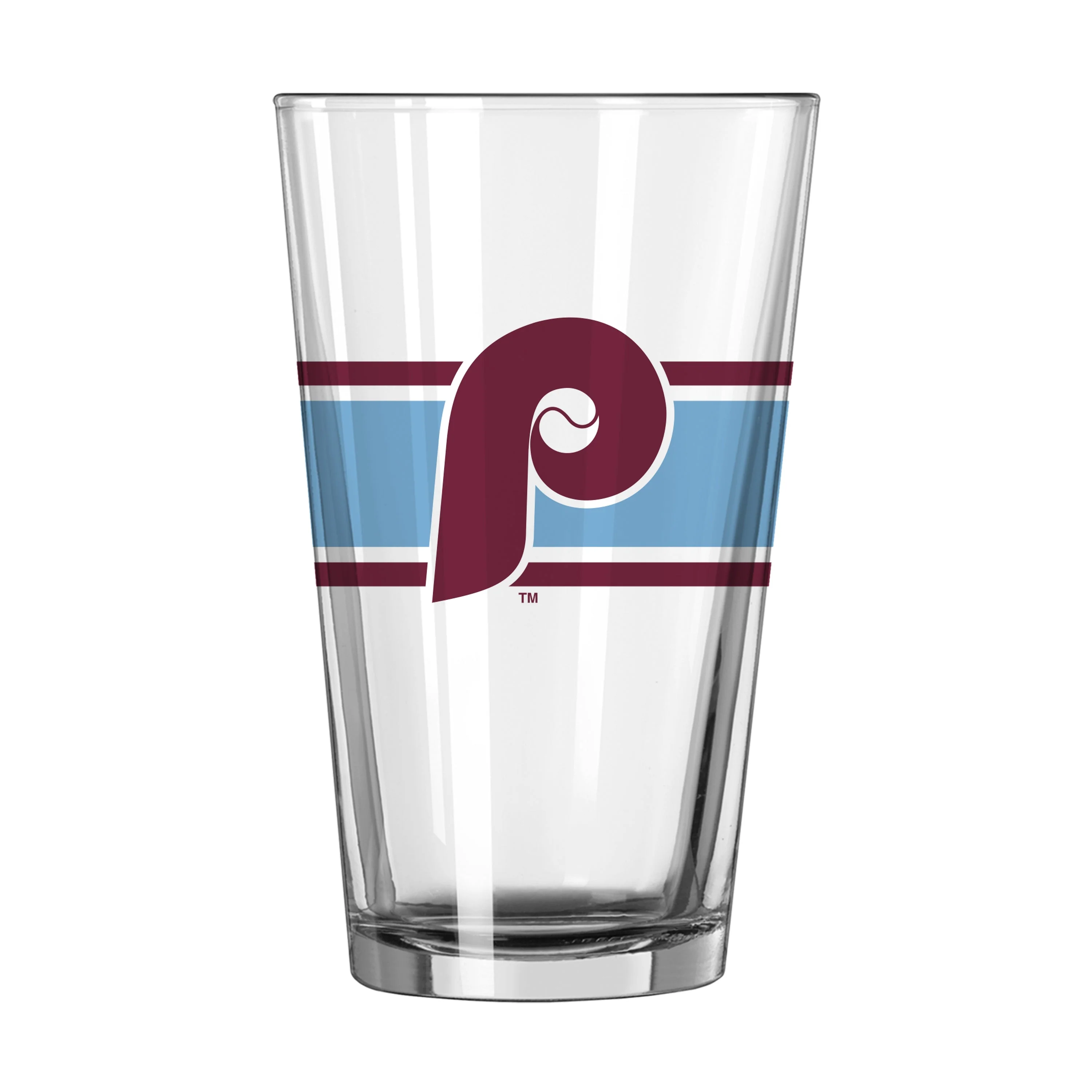 Philadelphia Phillies Vintage 16oz Stripe Pint Glass
