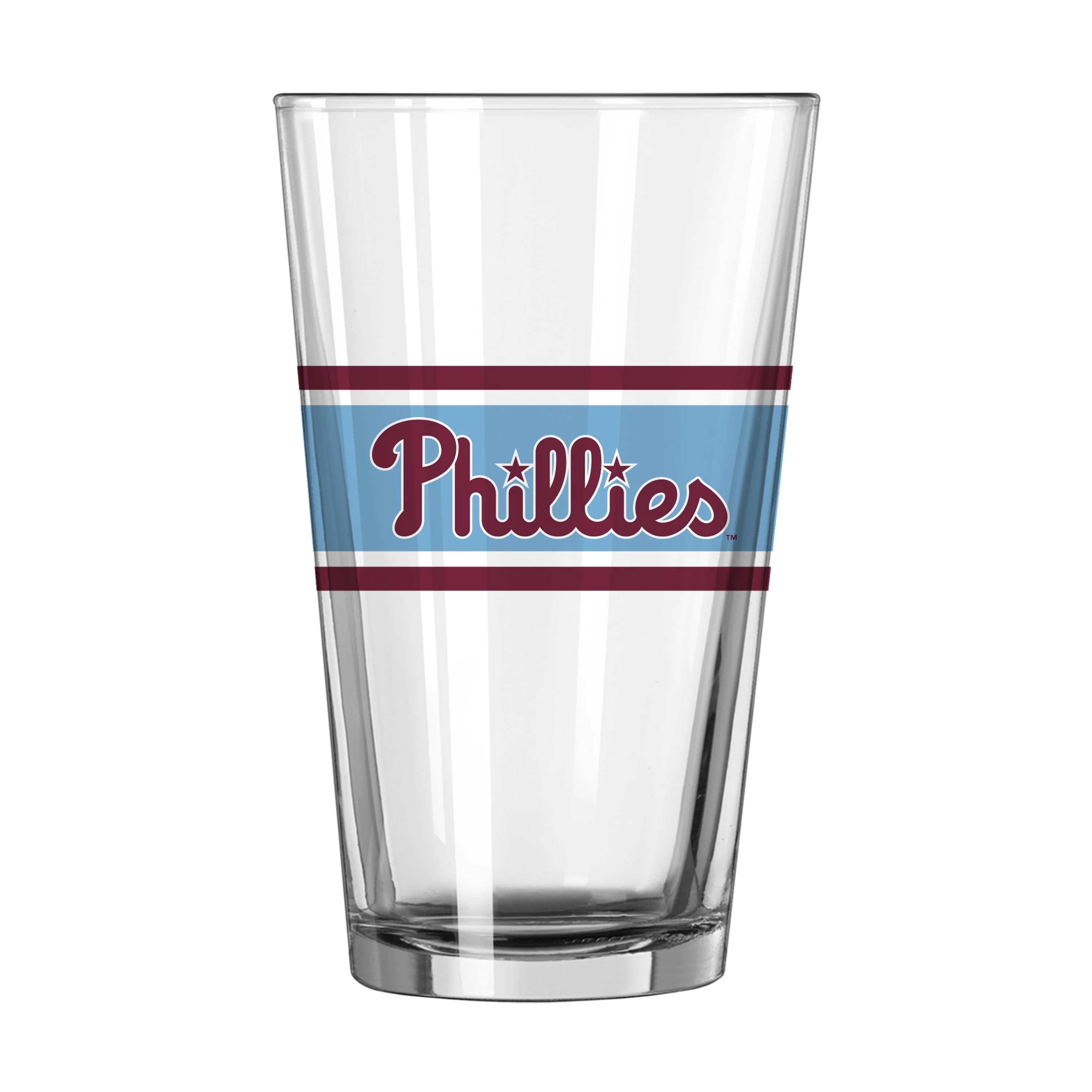 Philadelphia Phillies Vintage 16oz Stripe Pint Glass - Image 2