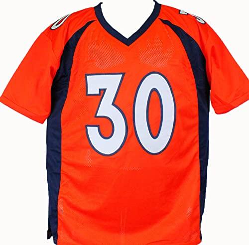 Phillip Lindsay Autographed Orange Pro Style Jersey w/Insc.-Beckett W Hologram - Image 2