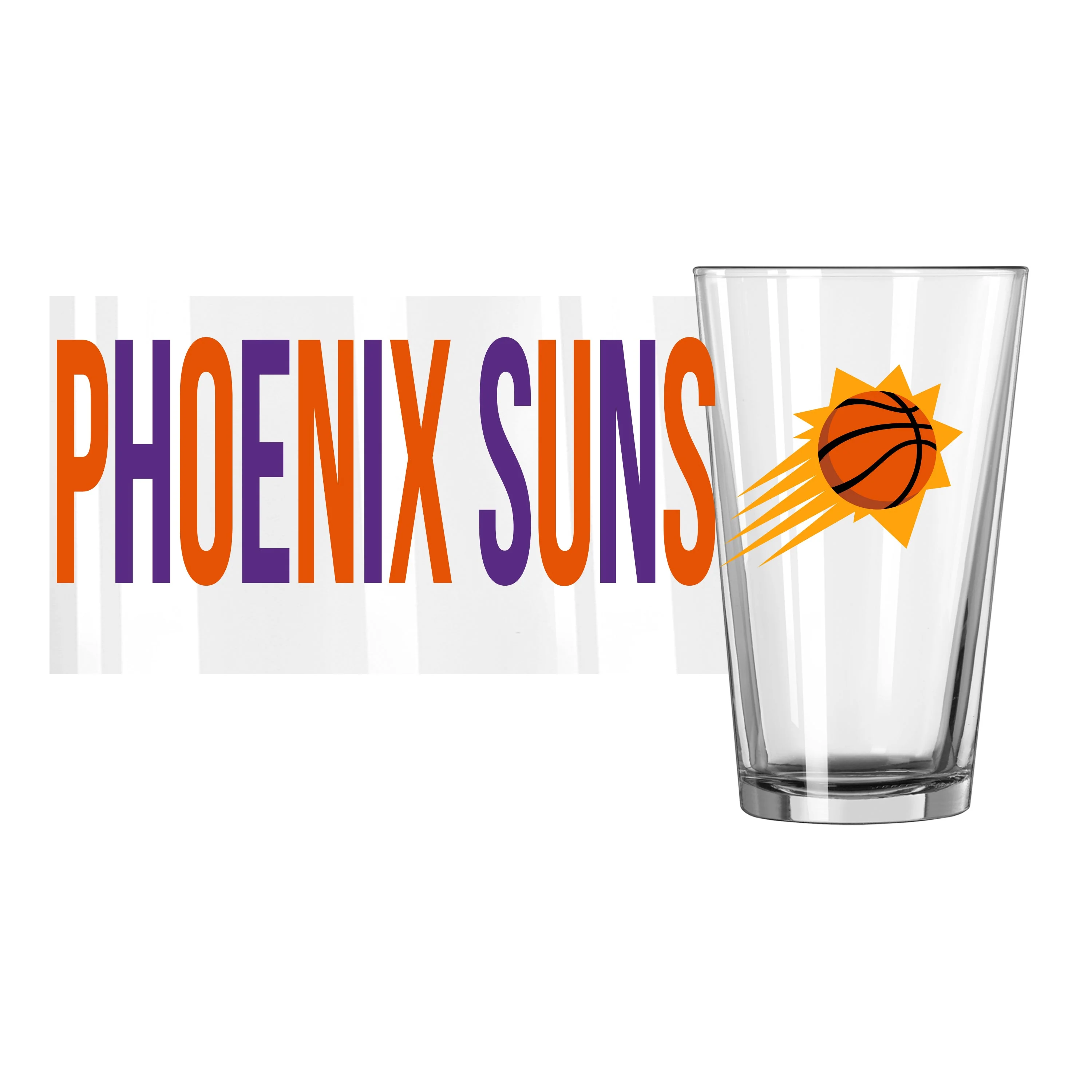 Phoenix Suns 16oz Overtime Pint Glass - Image 2