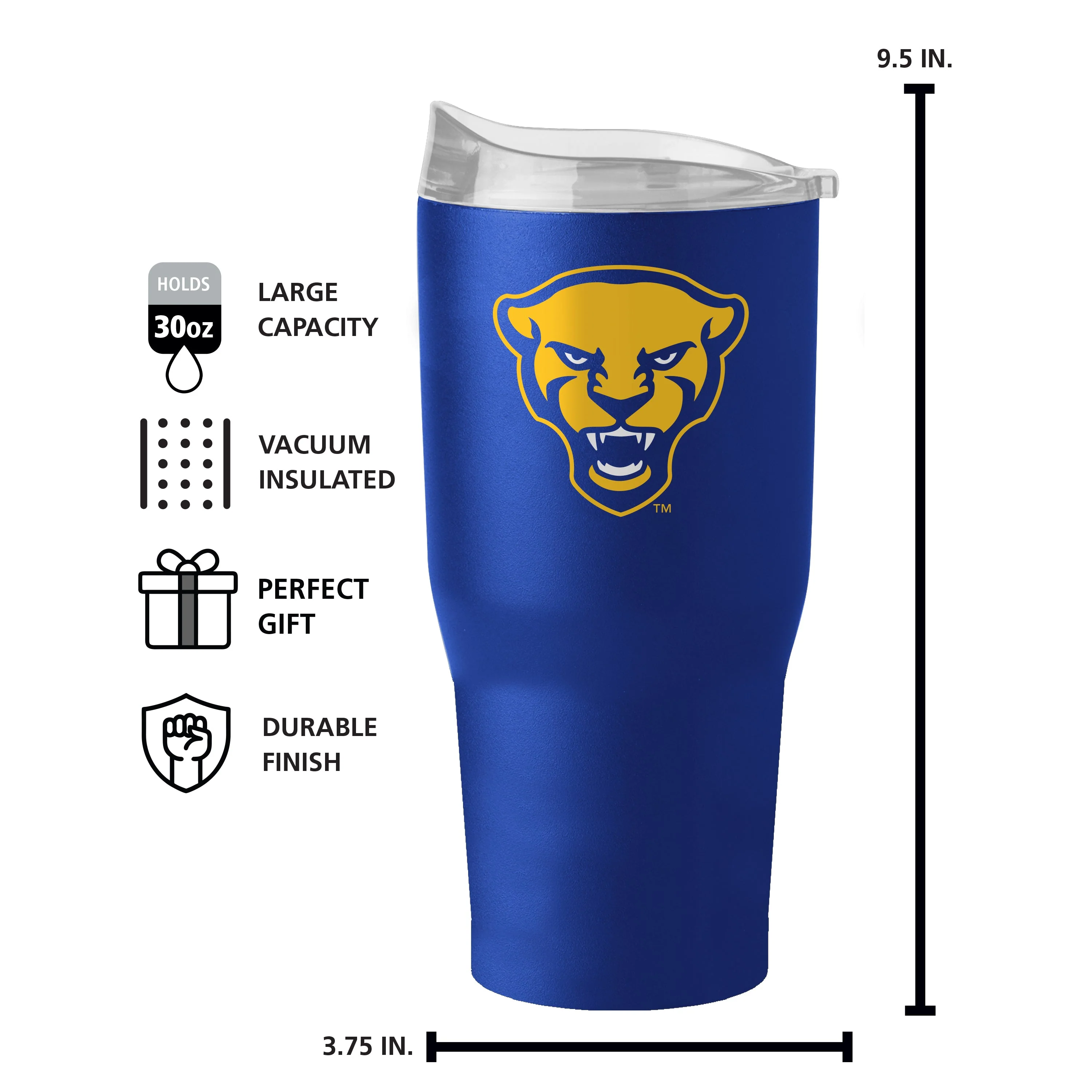 Pittsburgh 30oz Flipside Powder Coat Tumbler