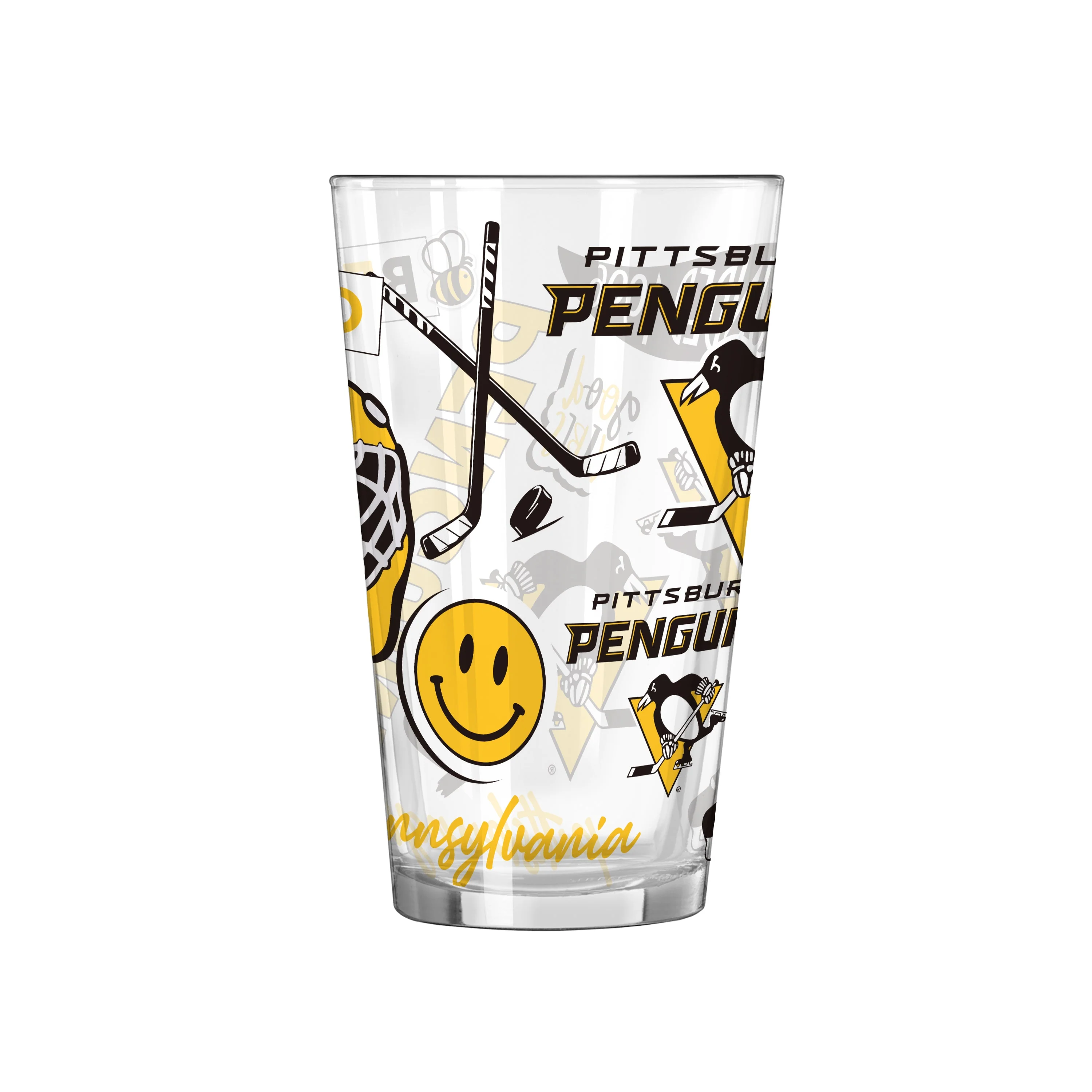 Pittsburgh Penguins 16oz Native Pint Glass - Image 2