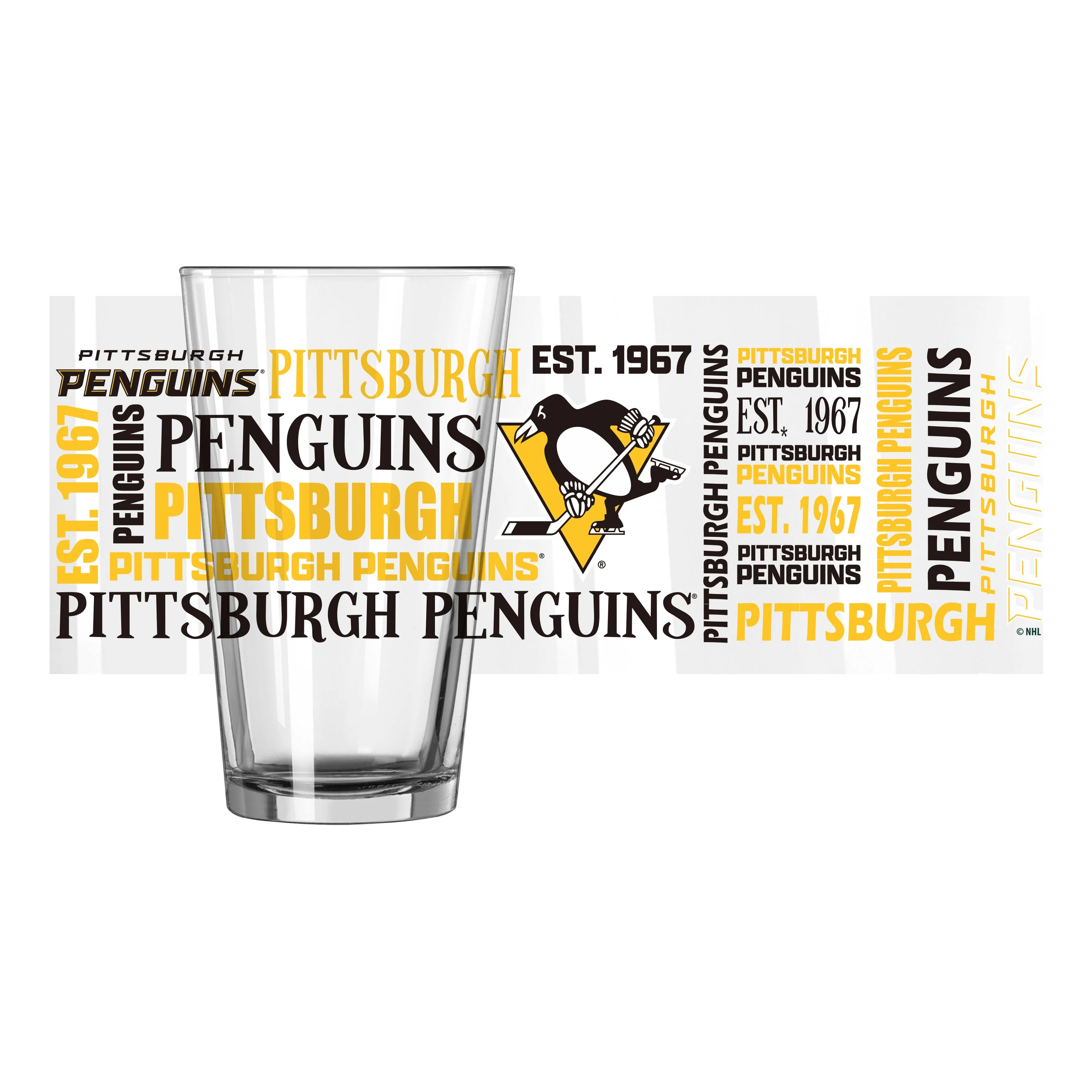 Pittsburgh Penguins 16oz Spirit Pint Glass - Image 2