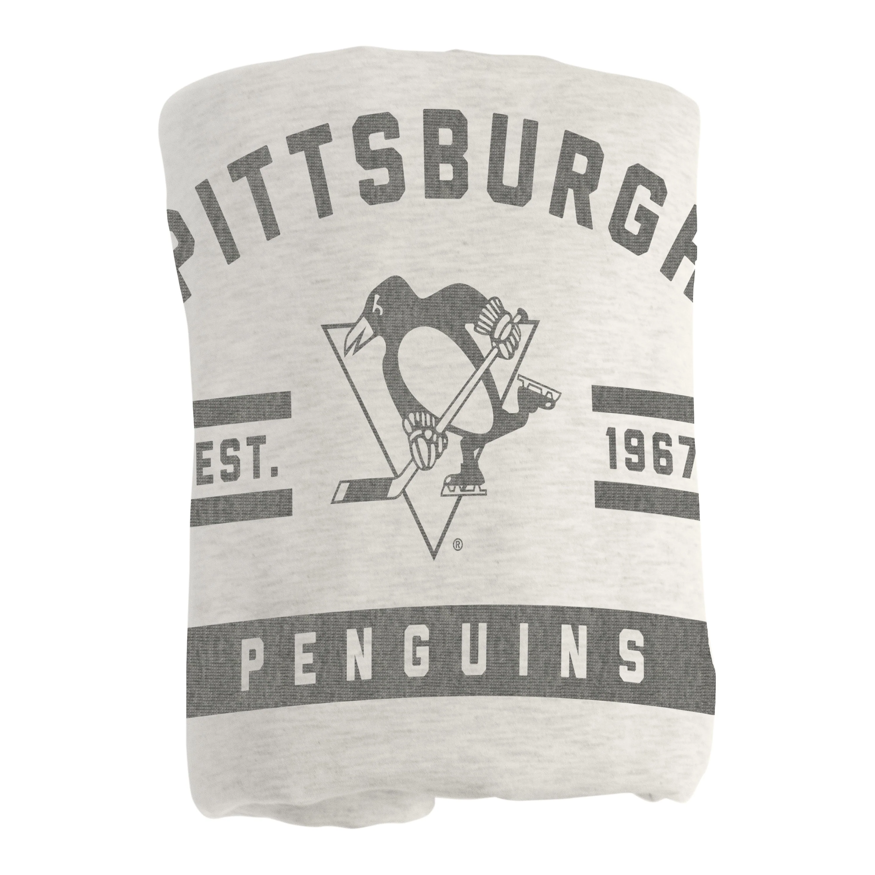 Pittsburgh Penguins Oatmeal Sweatshirt Blanket - Image 3