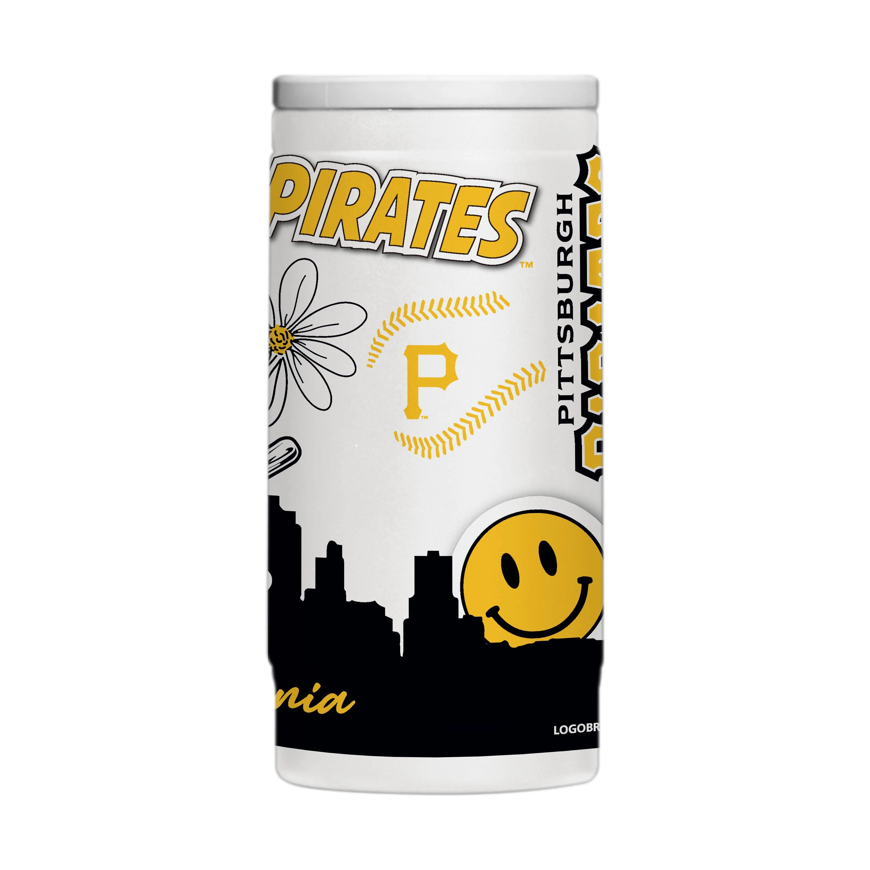 Pittsburgh Pirates 12oz Native Powdercoat SlimCan Coolie - Image 2