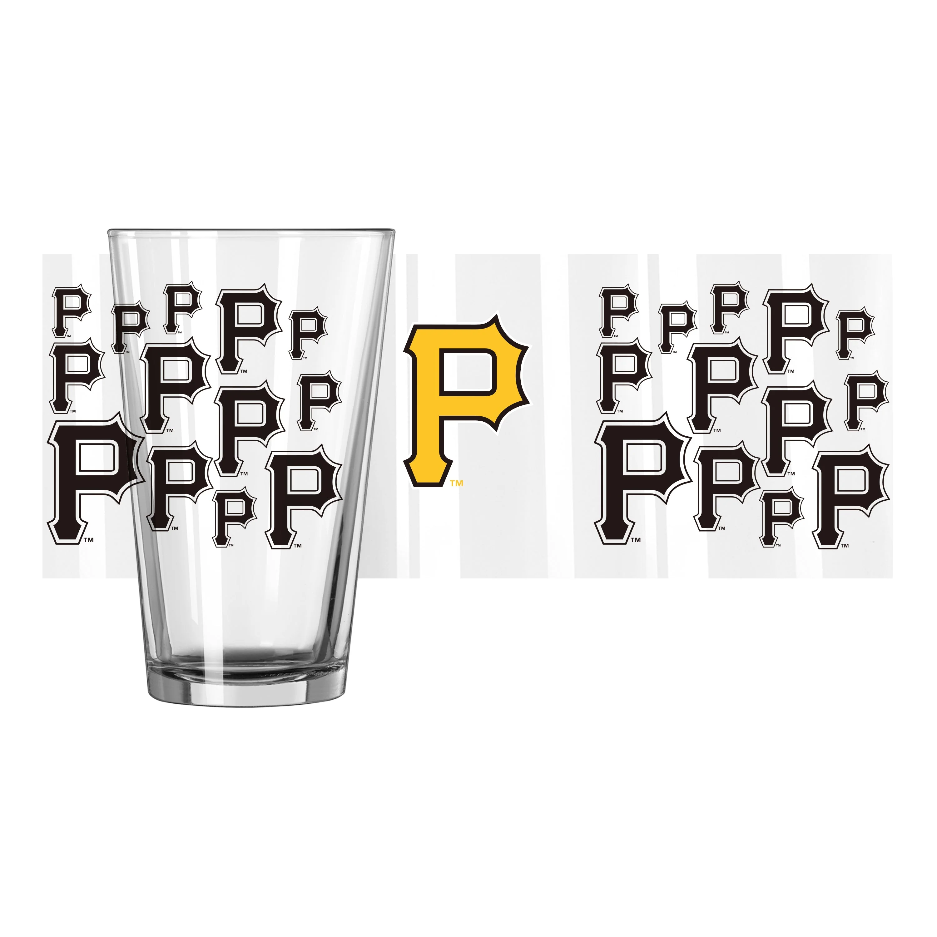 Pittsburgh Pirates 16oz Scatter Pint Glass - Image 2
