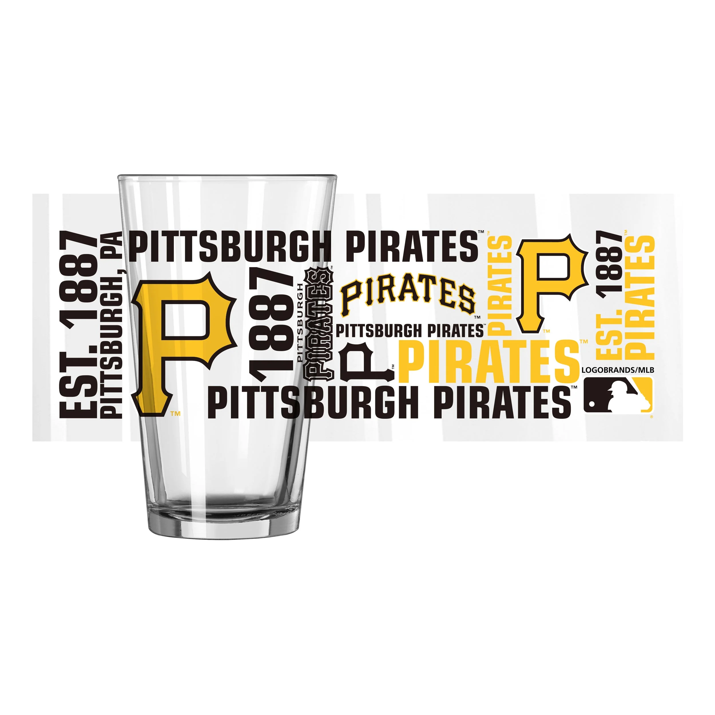 Pittsburgh Pirates 16oz Spirit Pint Glass - Image 2