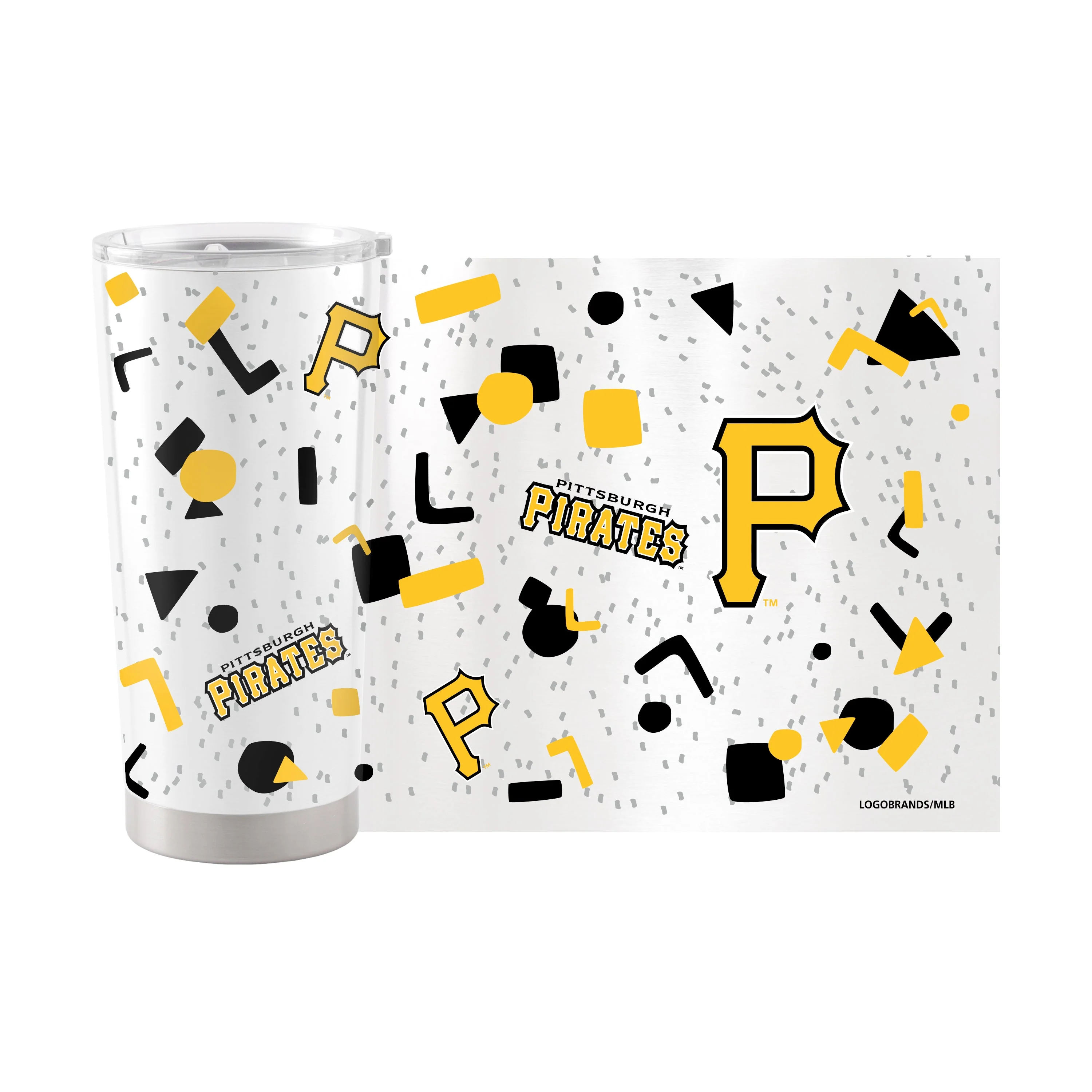 Pittsburgh Pirates 20oz Flashback Stainless Steel Tumbler - Image 2