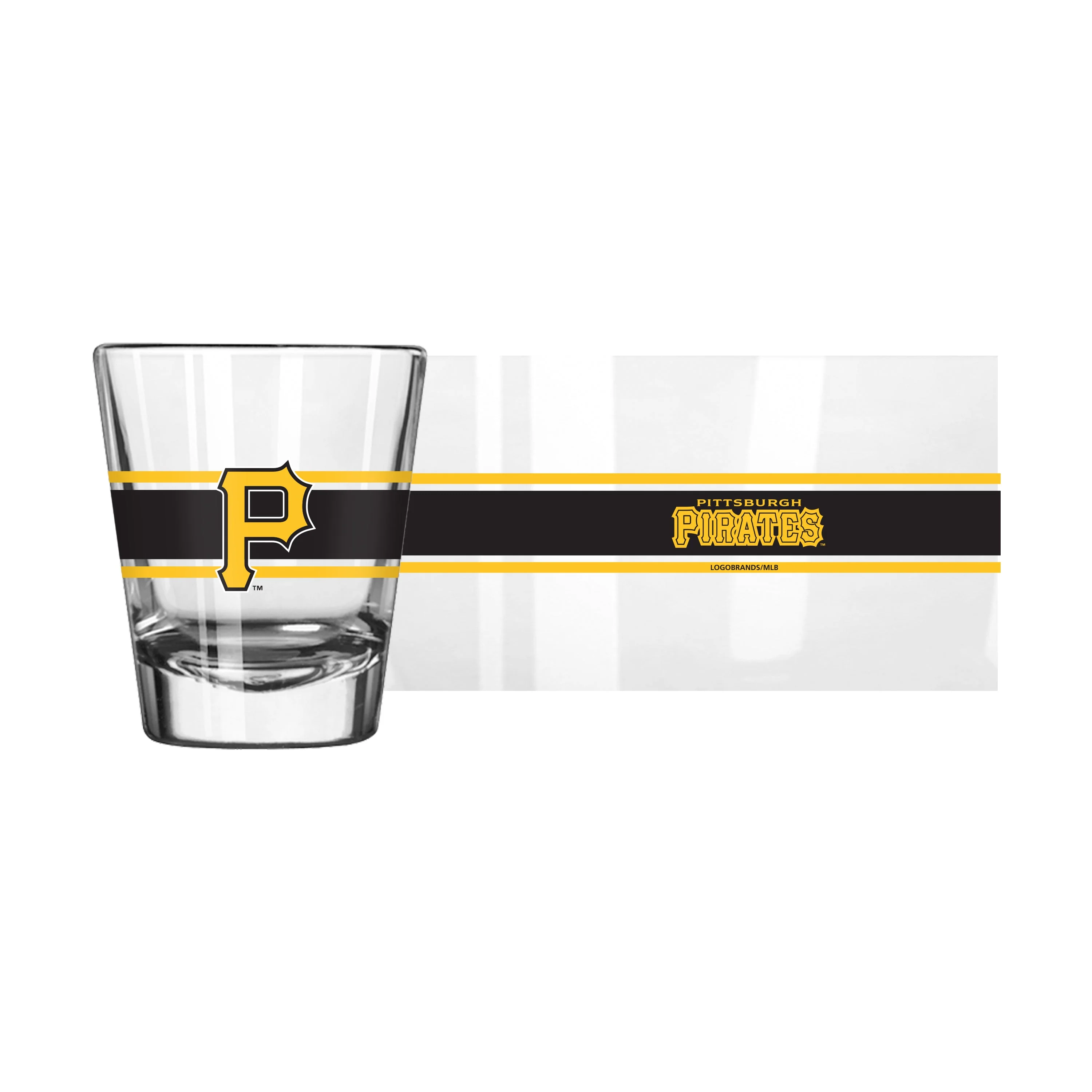 Pittsburgh Pirates 2oz Stripe Shot Glass - Image 2