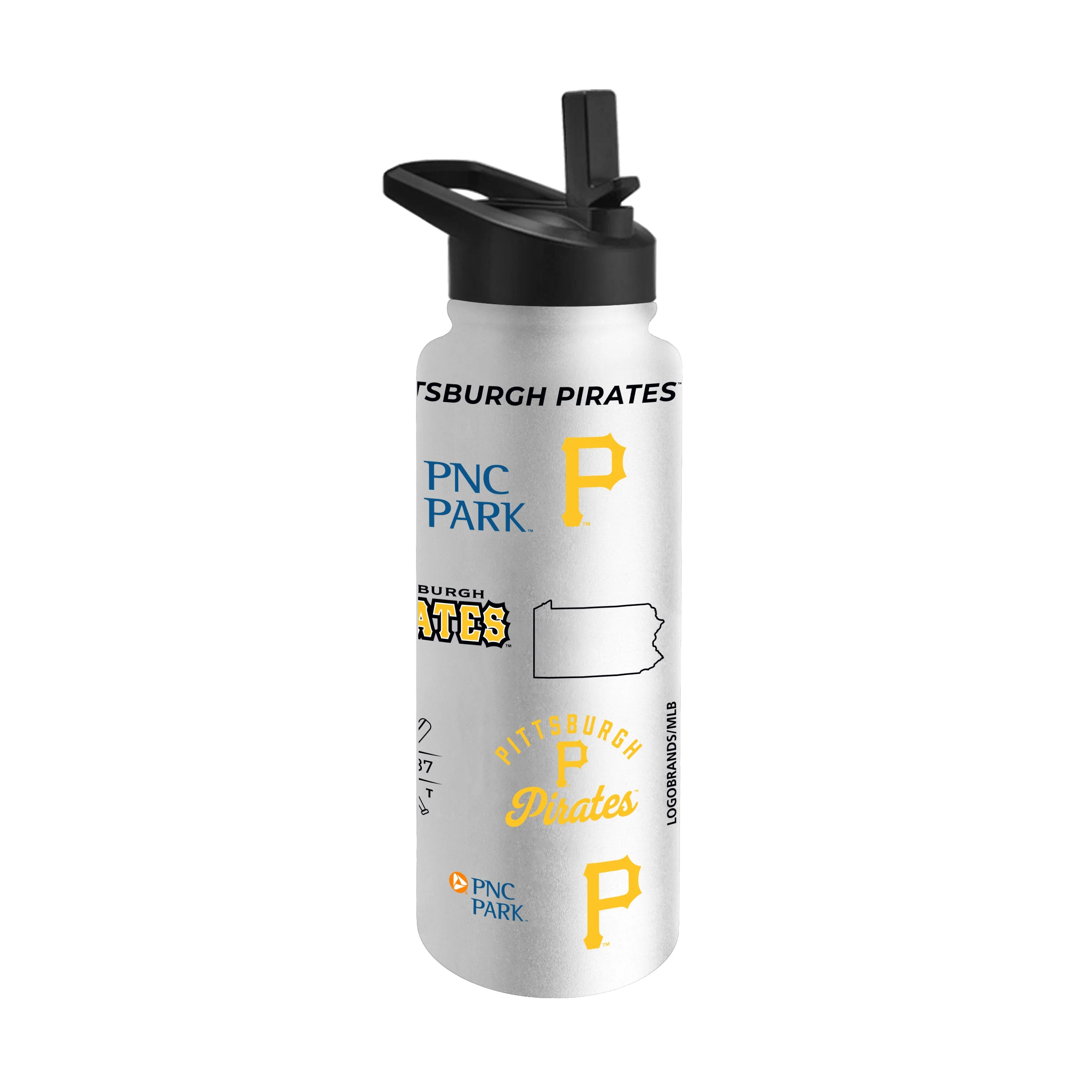 Pittsburgh Pirates 34oz Heritage Threds Quencher Bottle - Image 2
