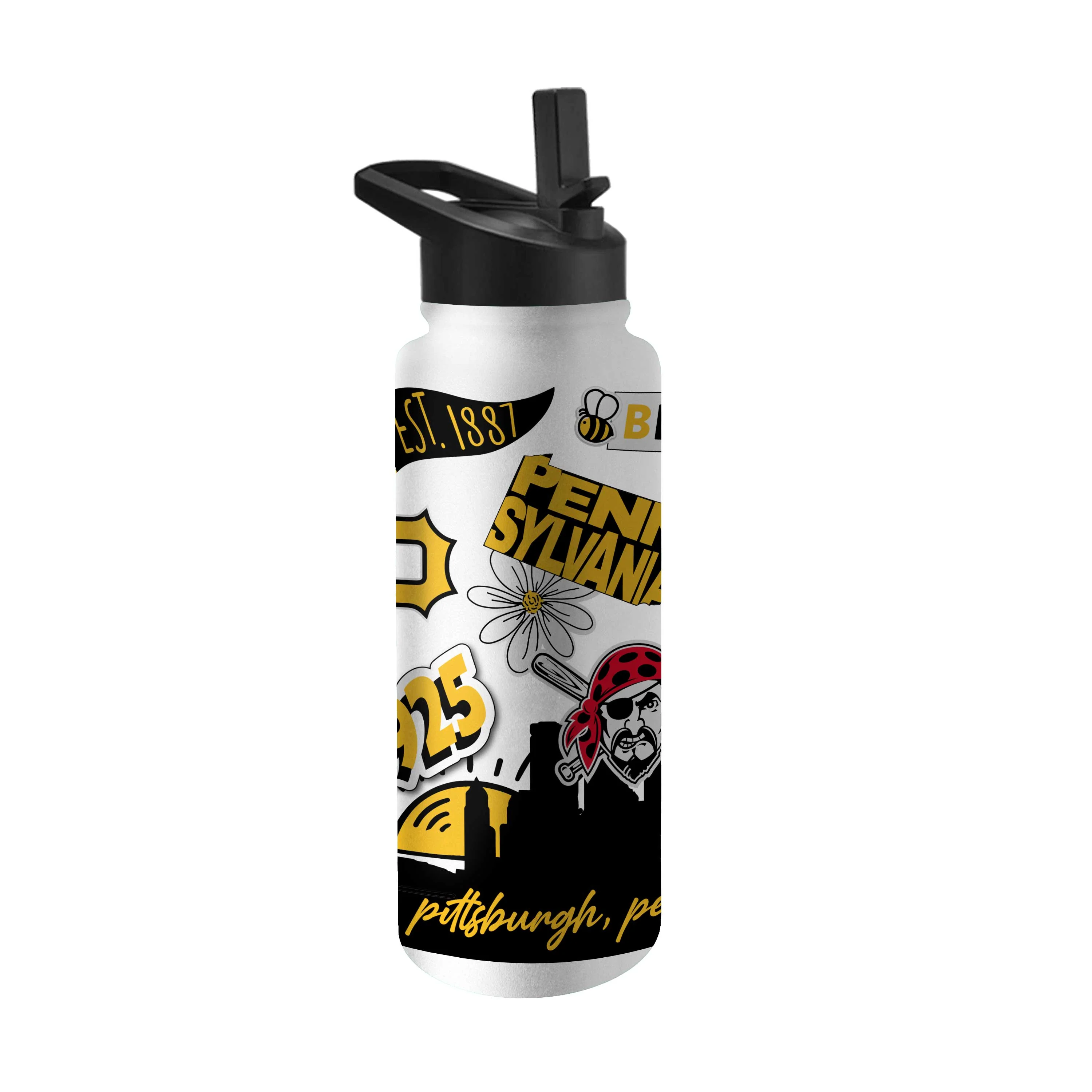 Pittsburgh Pirates 34oz Native Quencher Bottle - Image 2