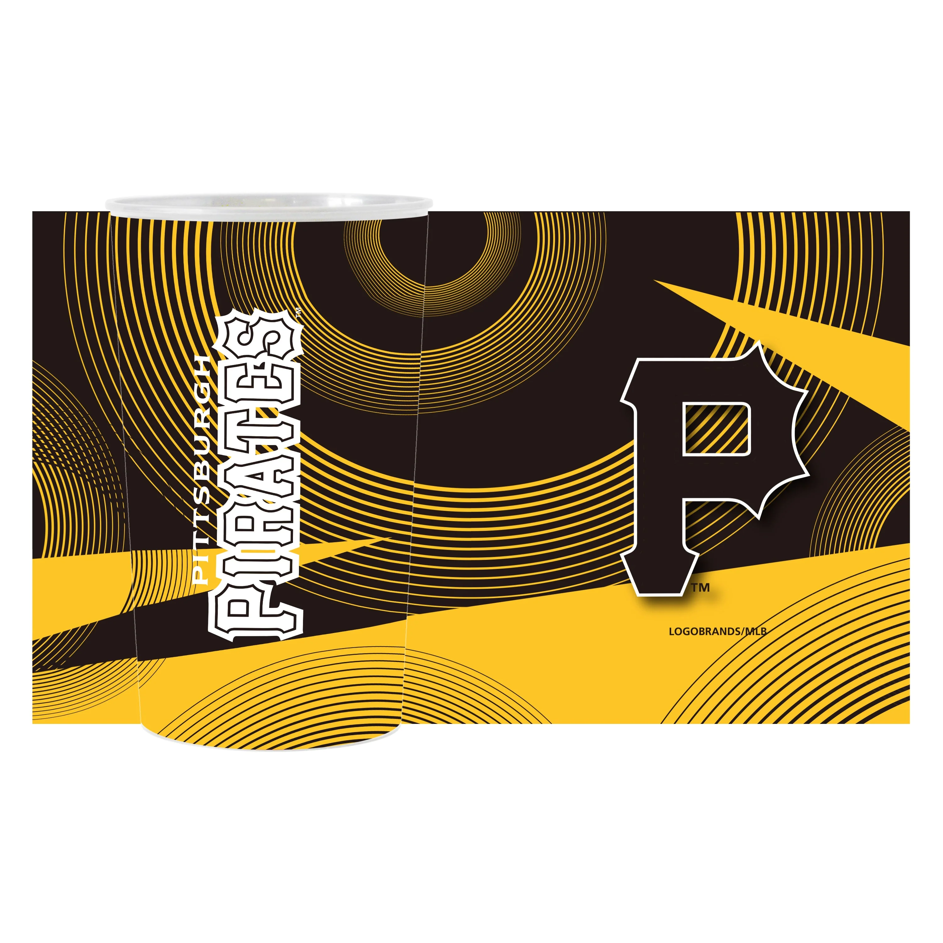Pittsburgh Pirates 4pk Geometric 22oz Hardwall Cup - Image 2