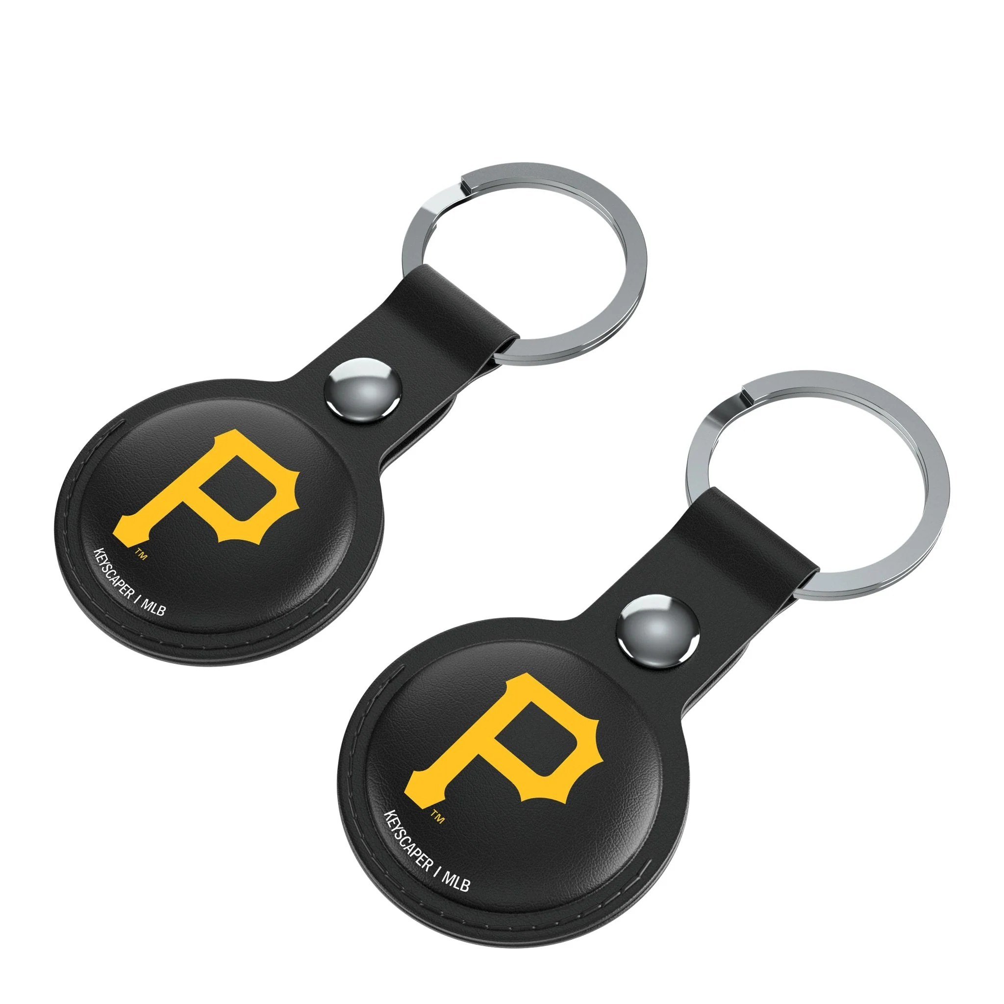 Pittsburgh Pirates Insignia Black Airtag Holder 2-Pack - Image 3