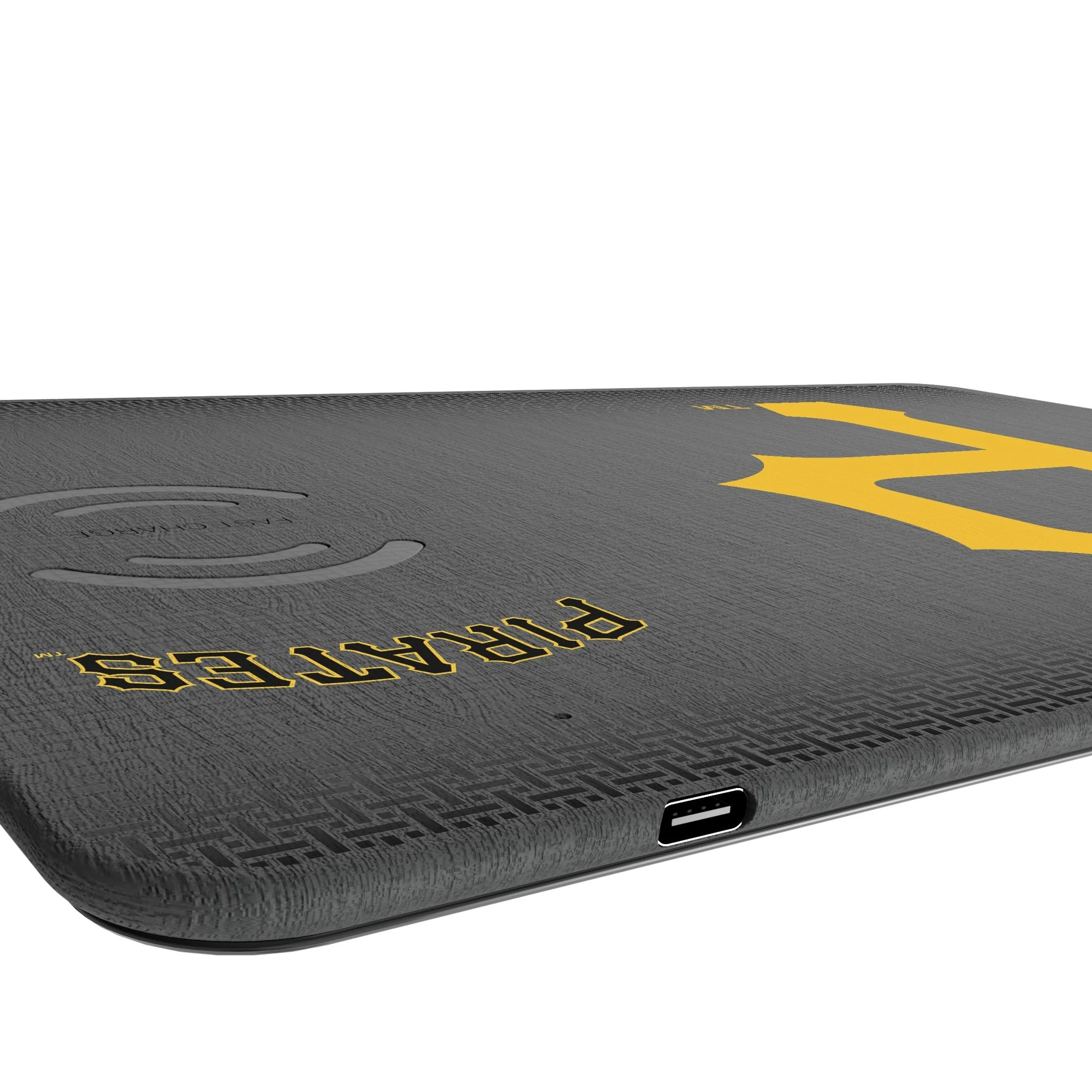 Pittsburgh Pirates Linen 15-Watt Wireless Charger and Mouse Pad - Image 3