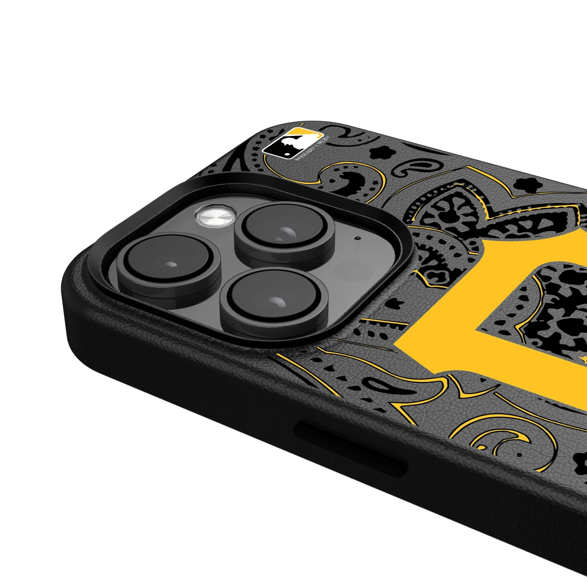 Pittsburgh Pirates Paisley MagSafe Compatible Phone Case for Apple iPhone - Image 4