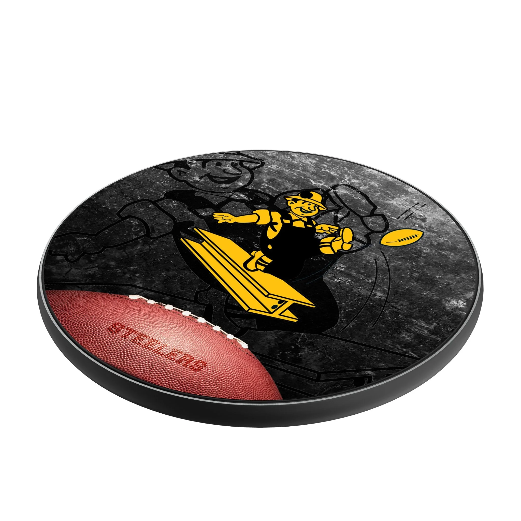 Pittsburgh Steelers 1961 Historic Collection Legendary 15-Watt Wireless Charger - Image 2