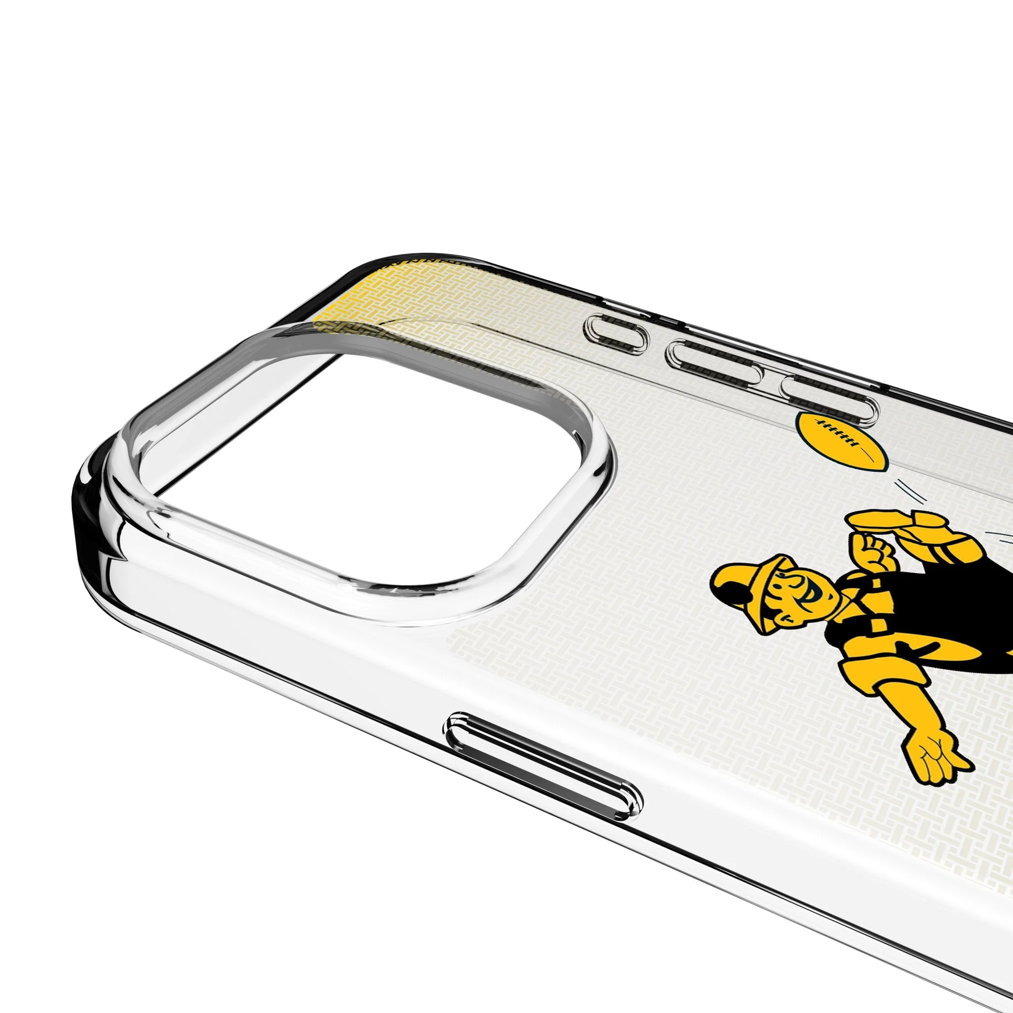 Pittsburgh Steelers 1961 Historic Collection Linen Clear Phone Case for Apple iPhone - Image 3