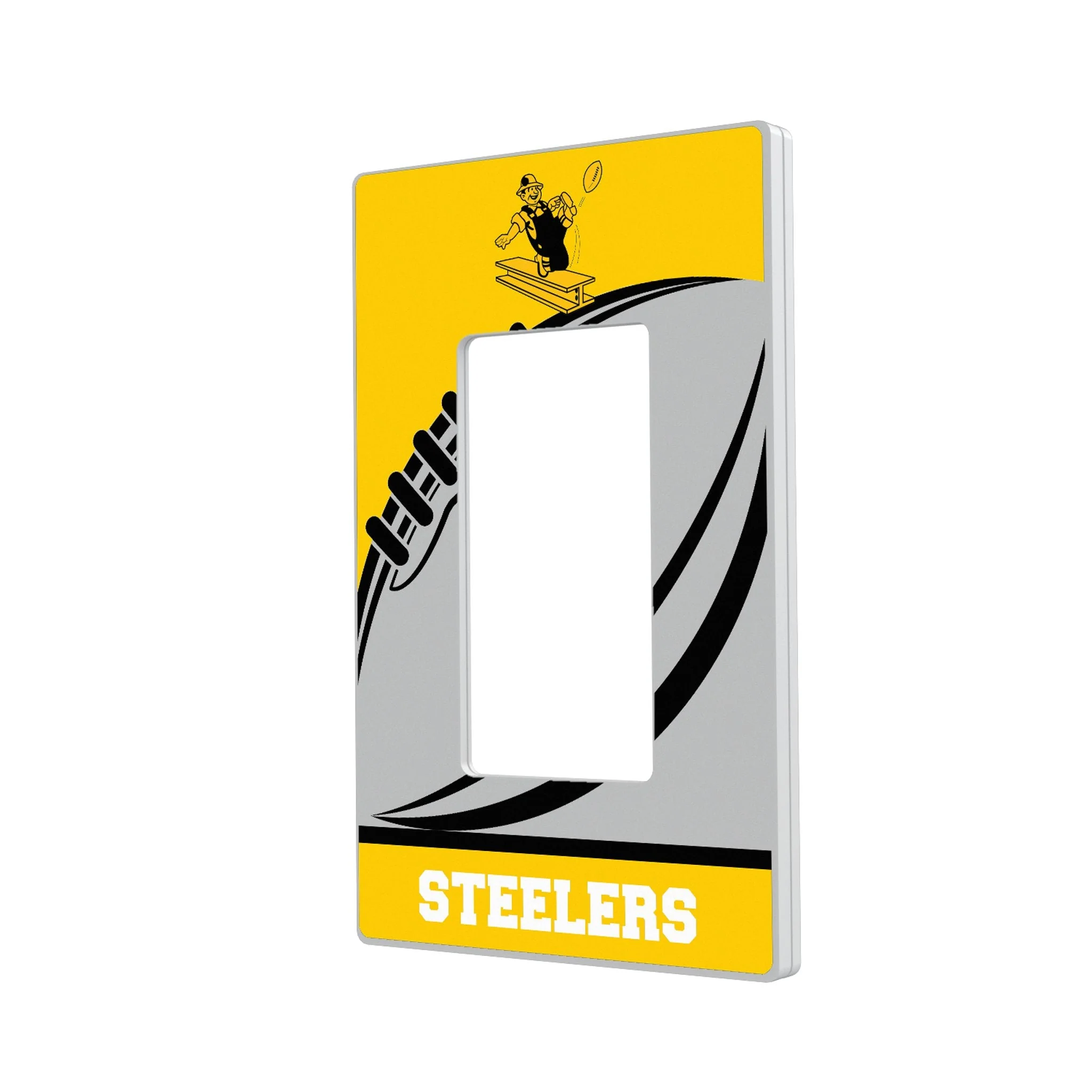 Pittsburgh Steelers 1961 Historic Collection Passtime Hidden-Screw Light Switch Plate - Image 2