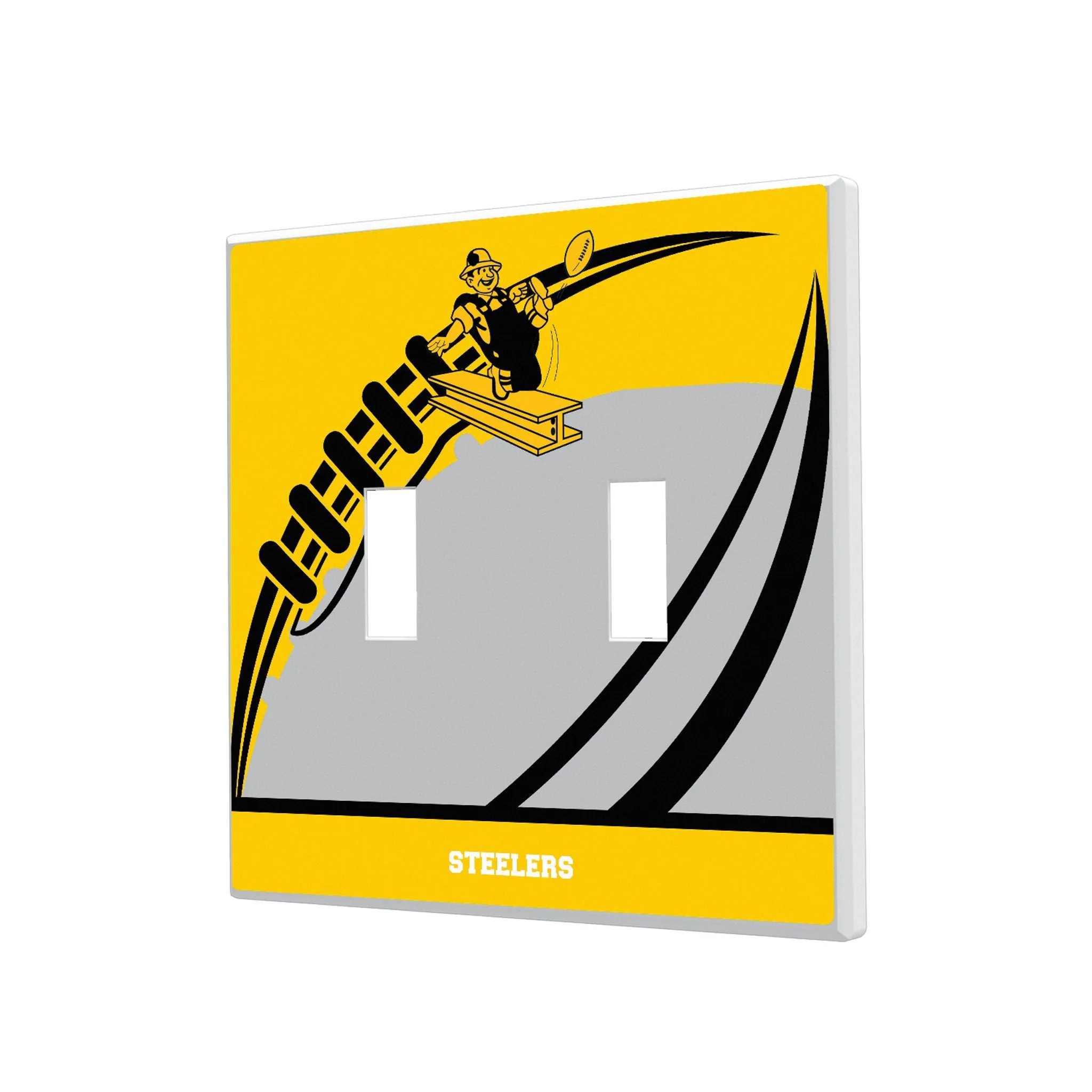 Pittsburgh Steelers 1961 Historic Collection Passtime Hidden-Screw Light Switch Plate - Image 3