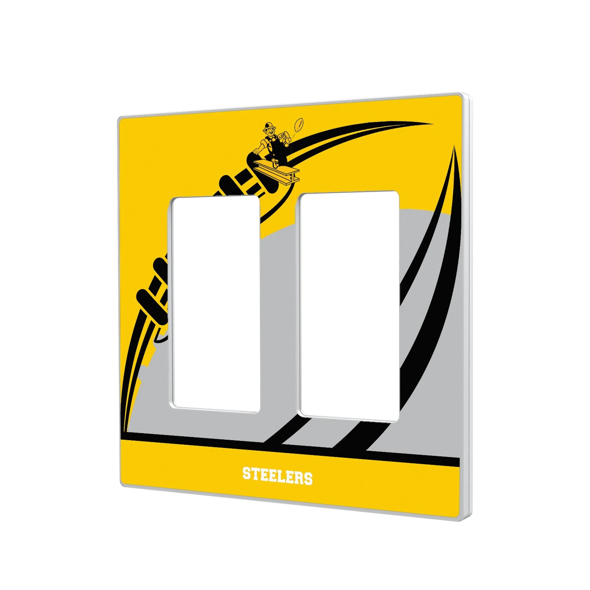 Pittsburgh Steelers 1961 Historic Collection Passtime Hidden-Screw Light Switch Plate - Image 4