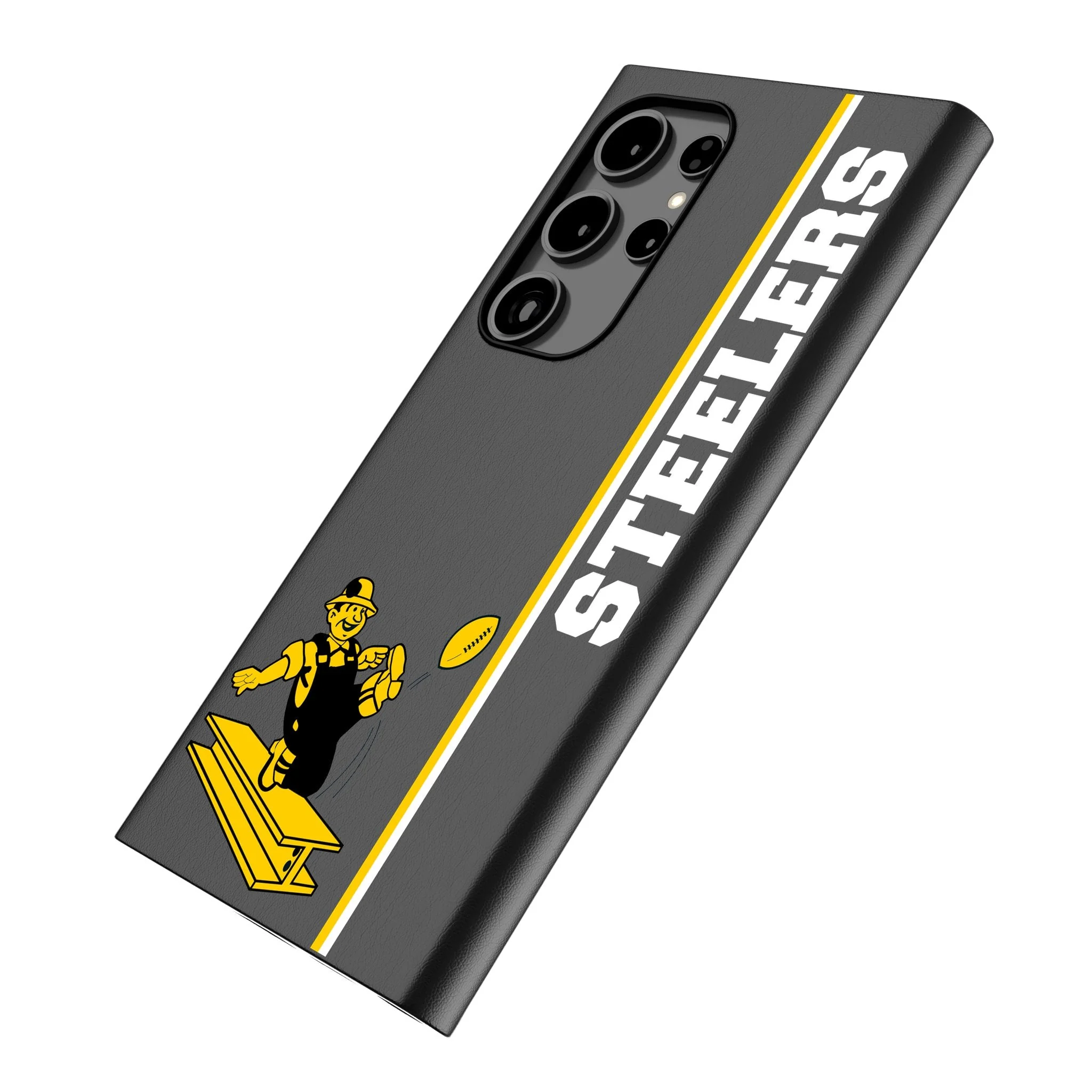 Pittsburgh Steelers 1961 Historic Collection Sidebar MagSafe Compatible Phone Case for Samsung Galaxy - Image 2