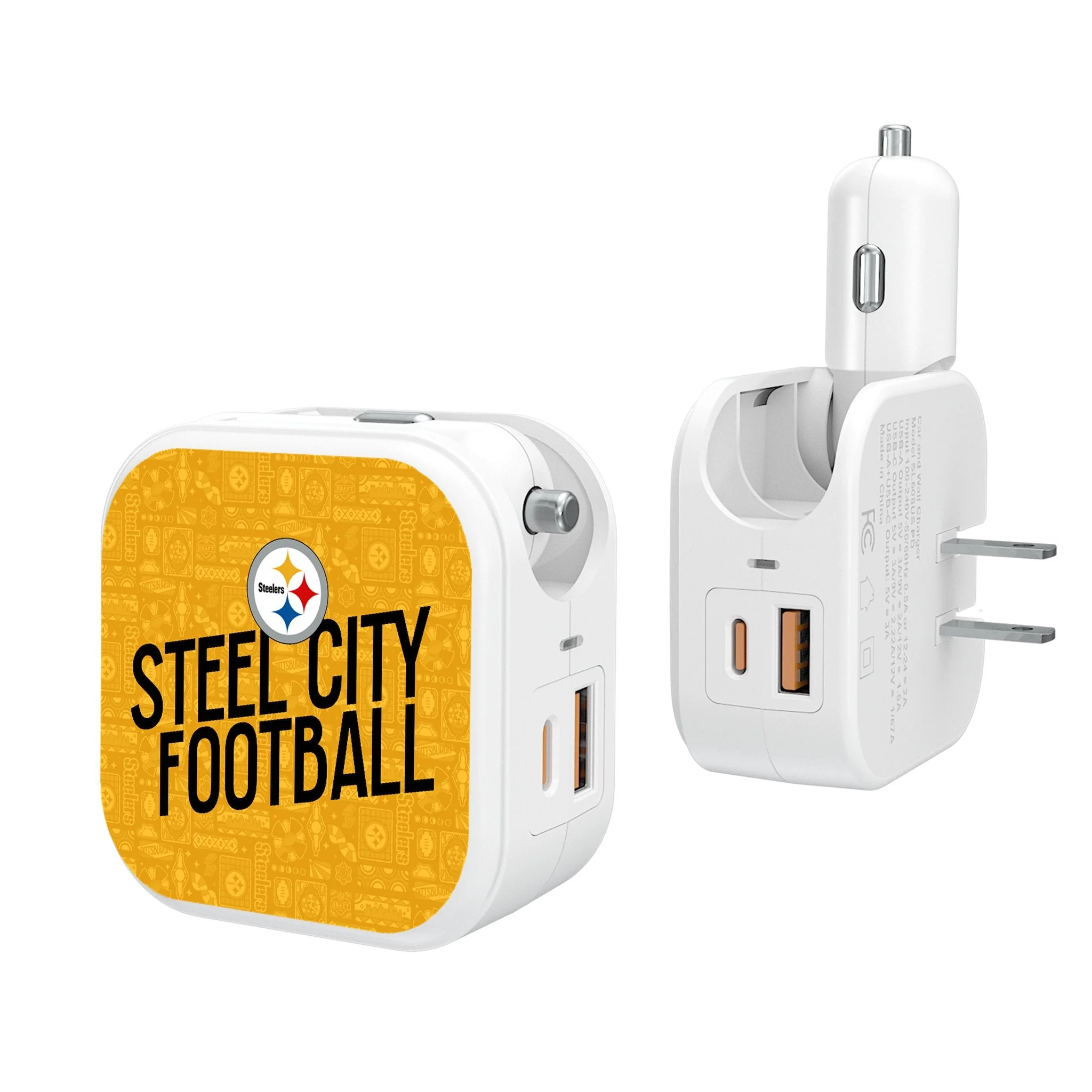 Pittsburgh Steelers 2024 Illustrated Limited Edition 2 in 1 USB Charger