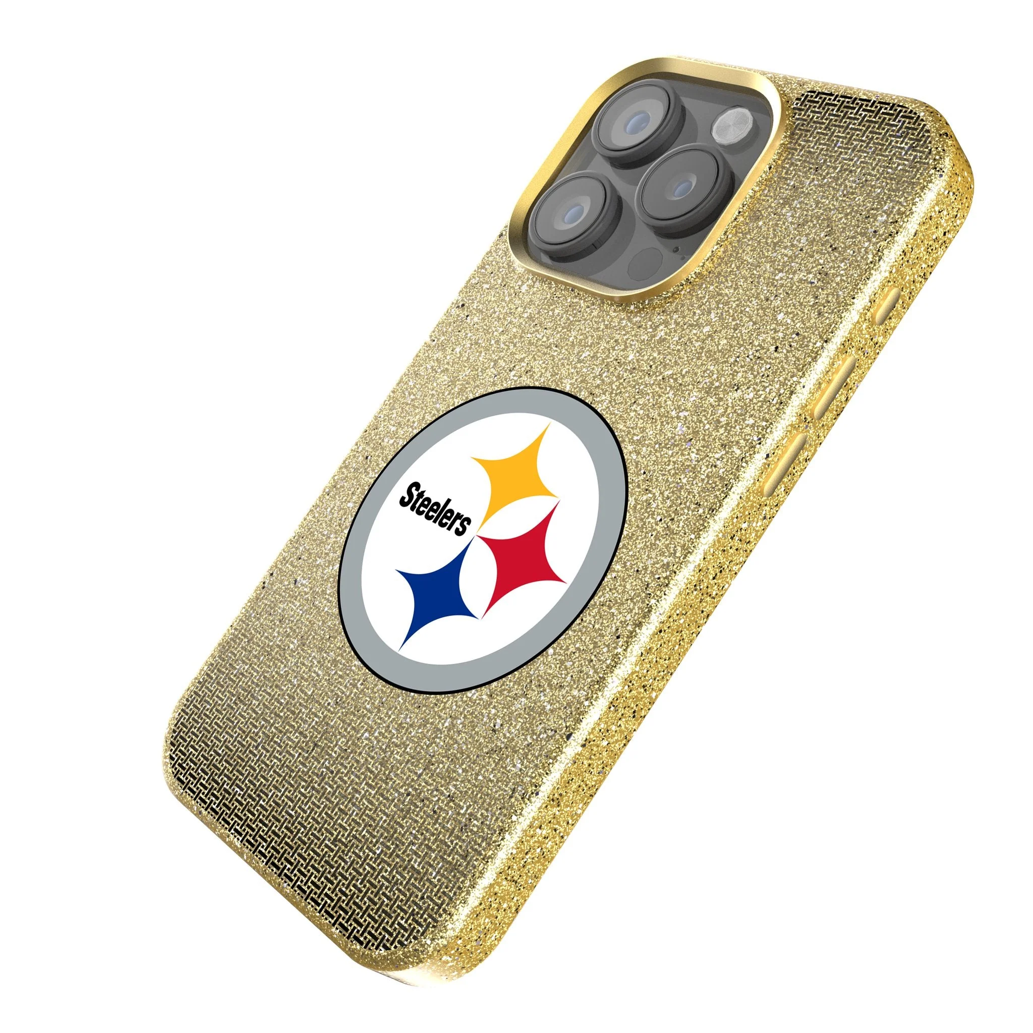 Pittsburgh Steelers Linen Bling Phone Case for Apple iPhone - Image 2