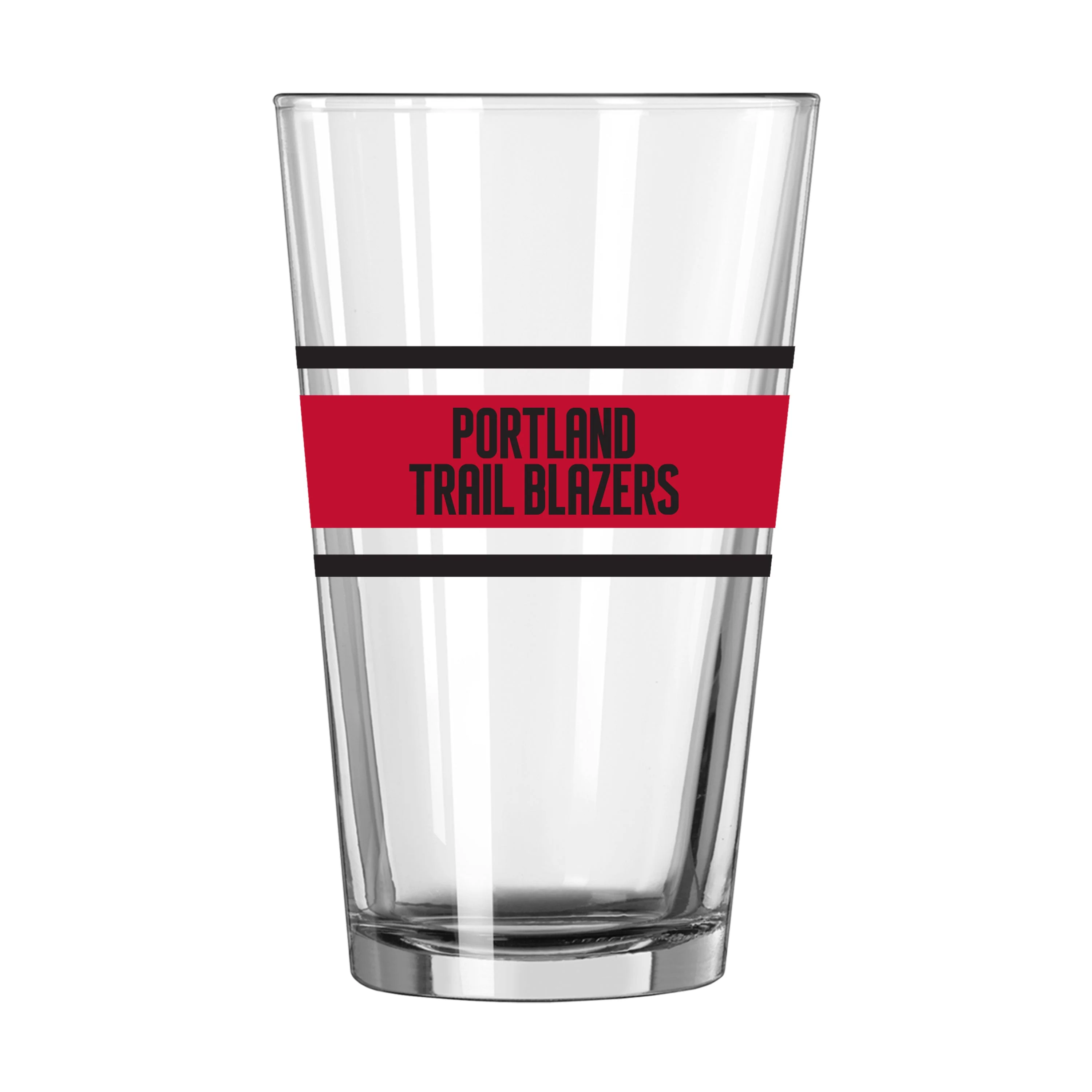 Portland Trailblazers 16oz Stripe Pint Glass - Image 2