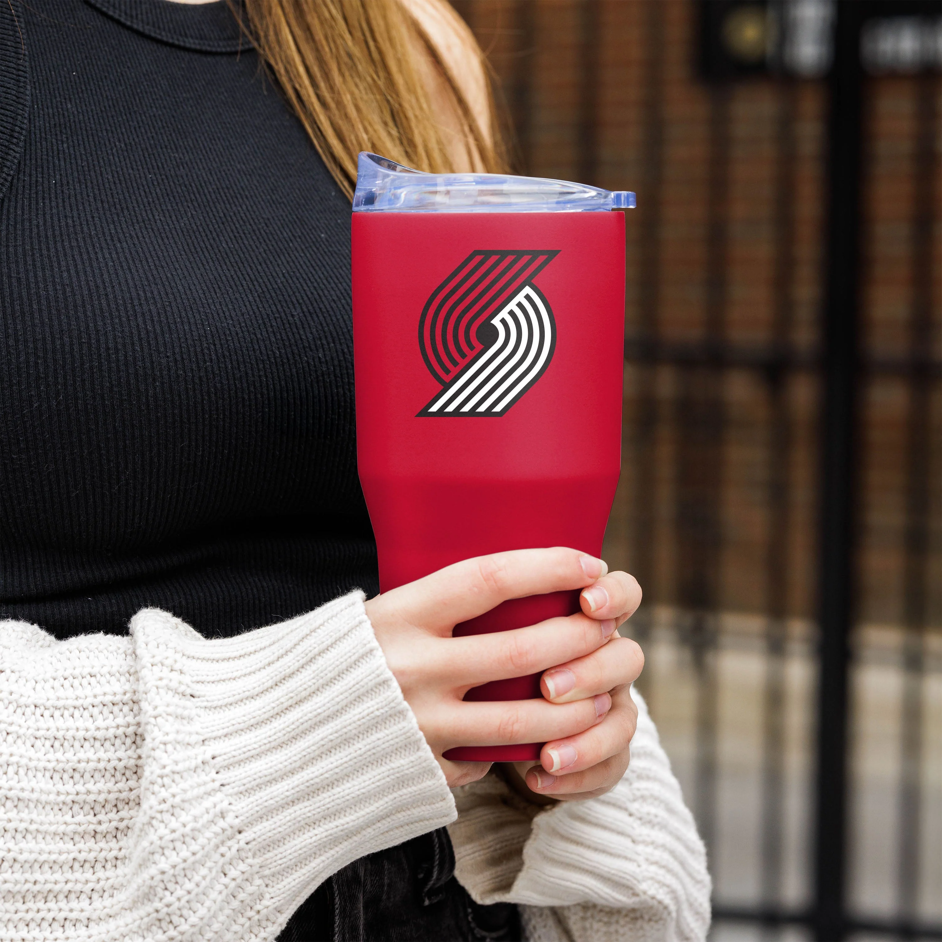 Portland Trailblazers 30oz Flipside Powder Coat Tumbler - Image 5