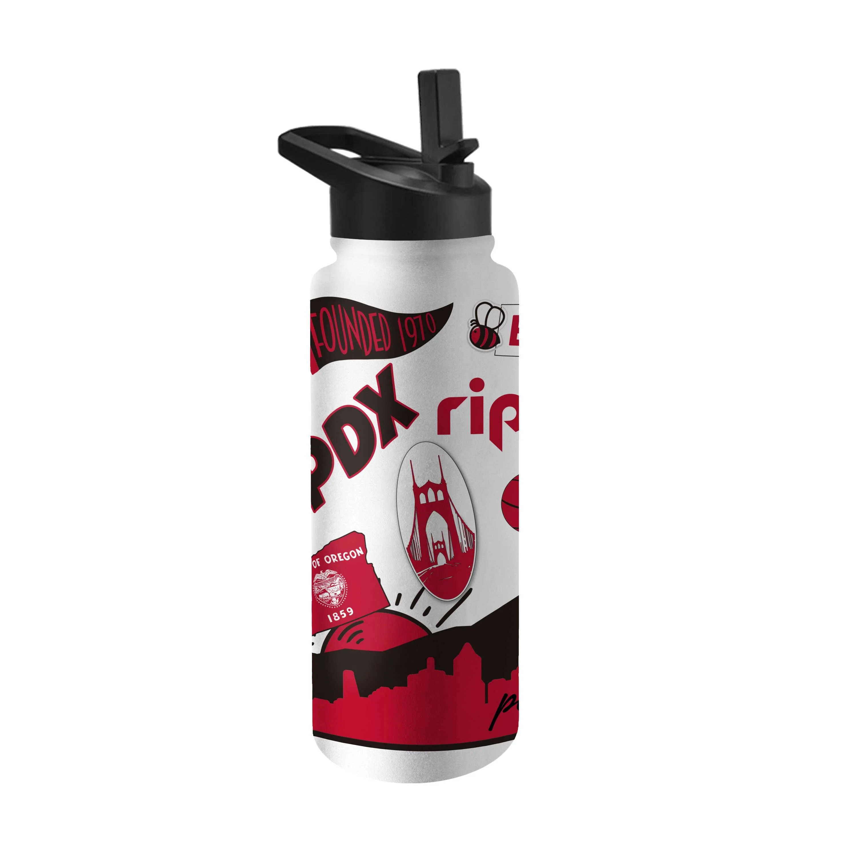Portland Trailblazers 34oz Native Quencher Bottle - Image 2