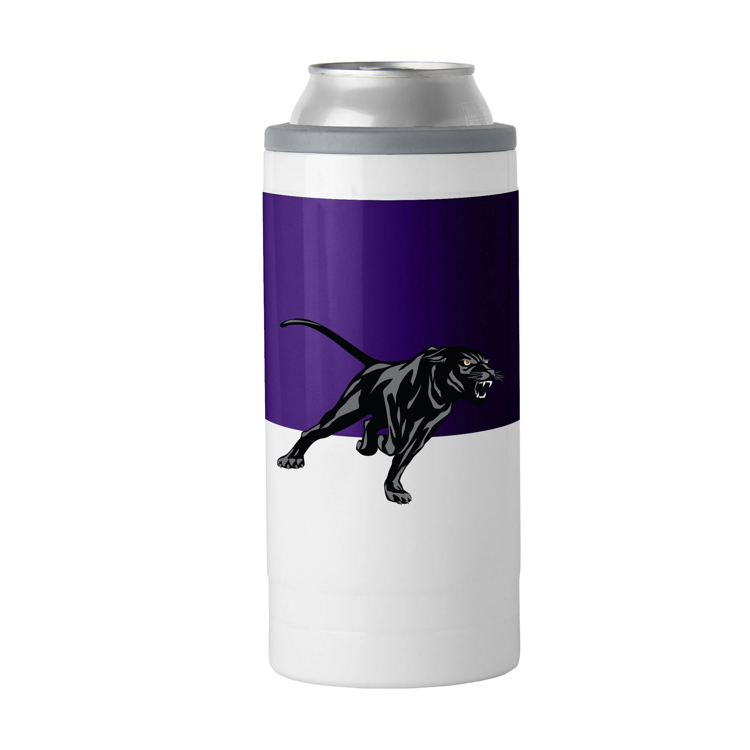 Prairie View A&M Colorblock 12oz Slim Can Coolie