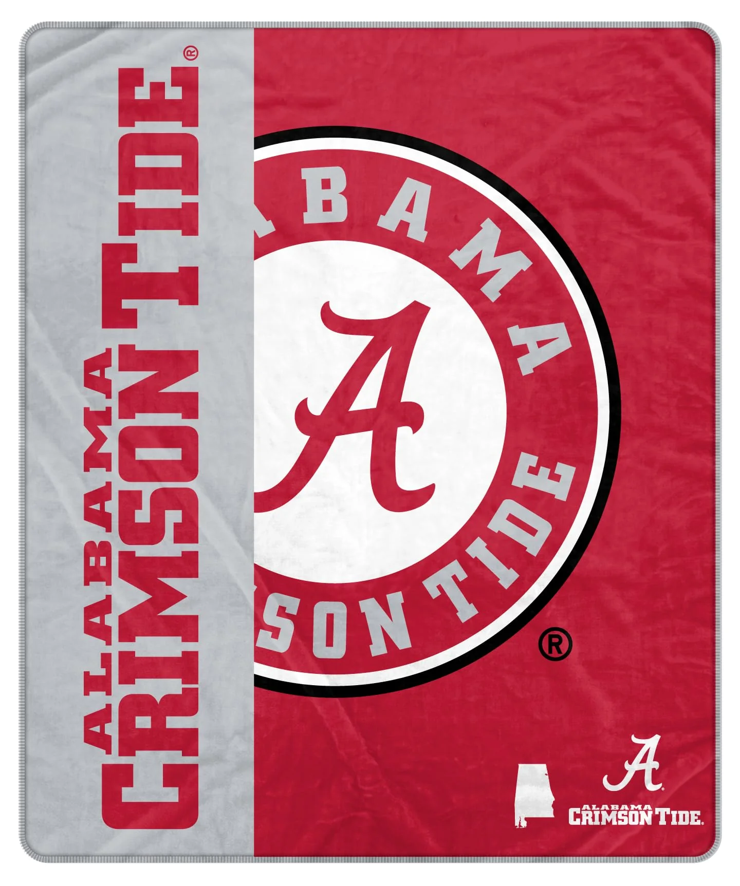Proformance Home NCAA Alabama Crimson Tide Endzone Ultra Soft Tailgate Throw