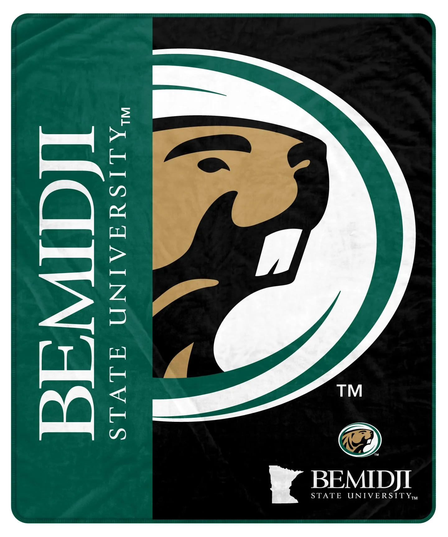 Proformance Home NCAA Bemidji State Beavers Endzone Ultra Soft Tailgate Throw