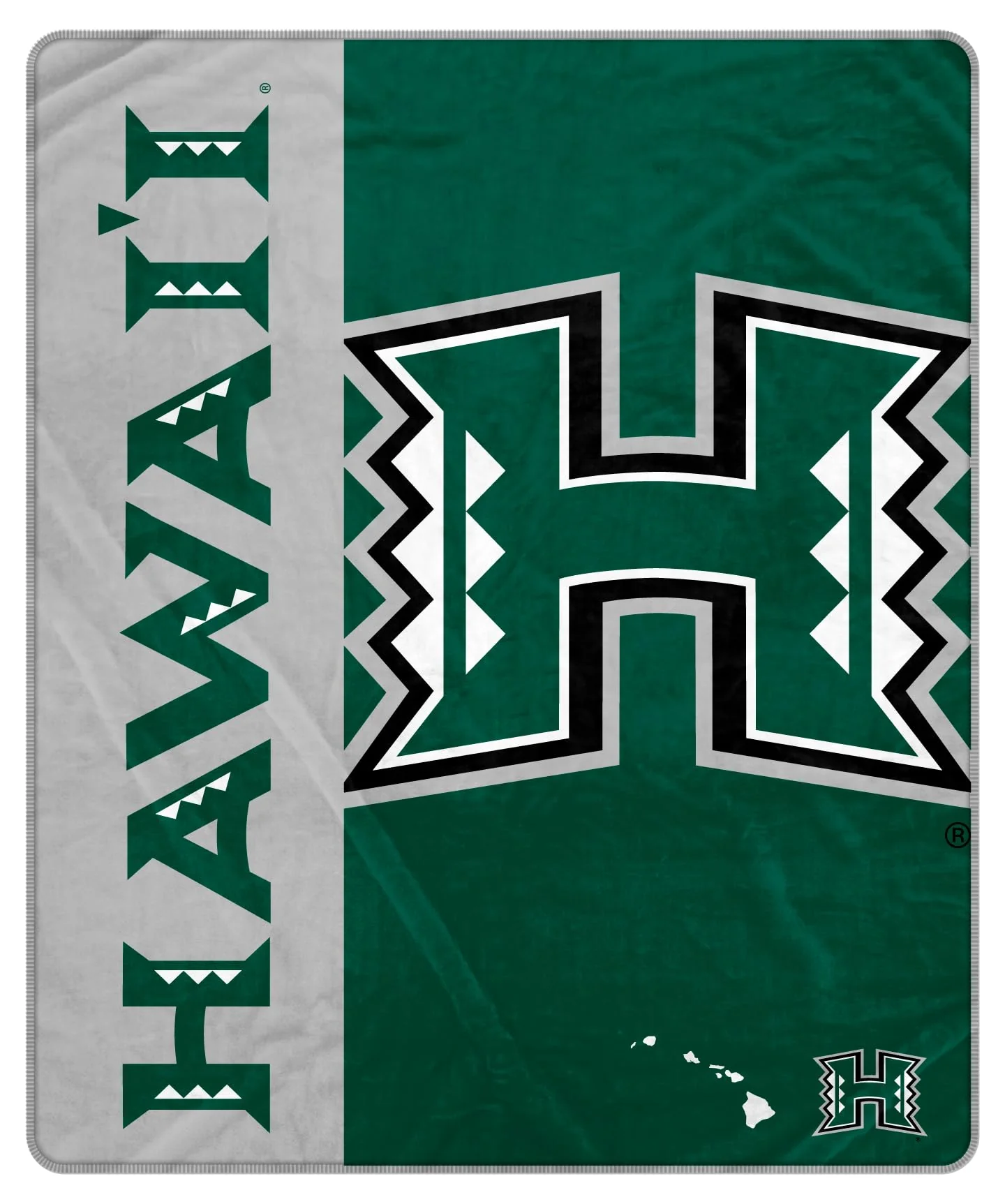 Proformance Home NCAA Hawaii Rainbow Warriors Endzone Ultra Soft Tailgate Throw