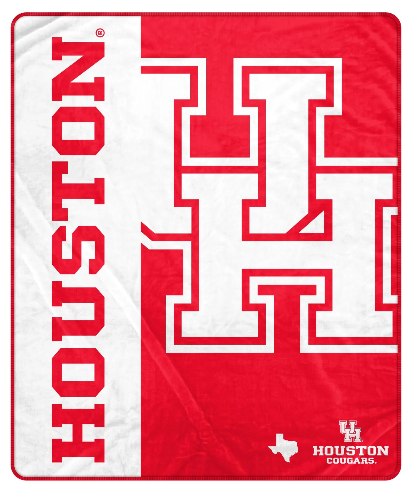 Proformance Home NCAA Houston Cougars Endzone Ultra Soft Tailgate Throw