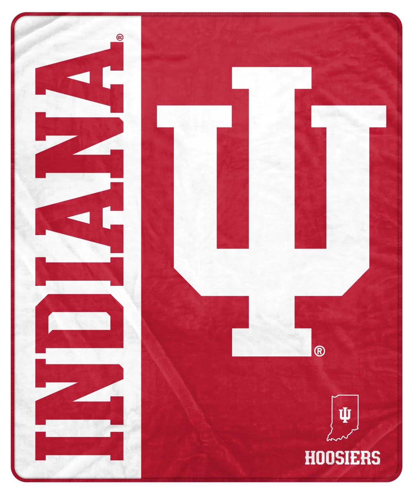 Proformance Home NCAA Indiana Hoosiers Endzone Ultra Soft Tailgate Throw