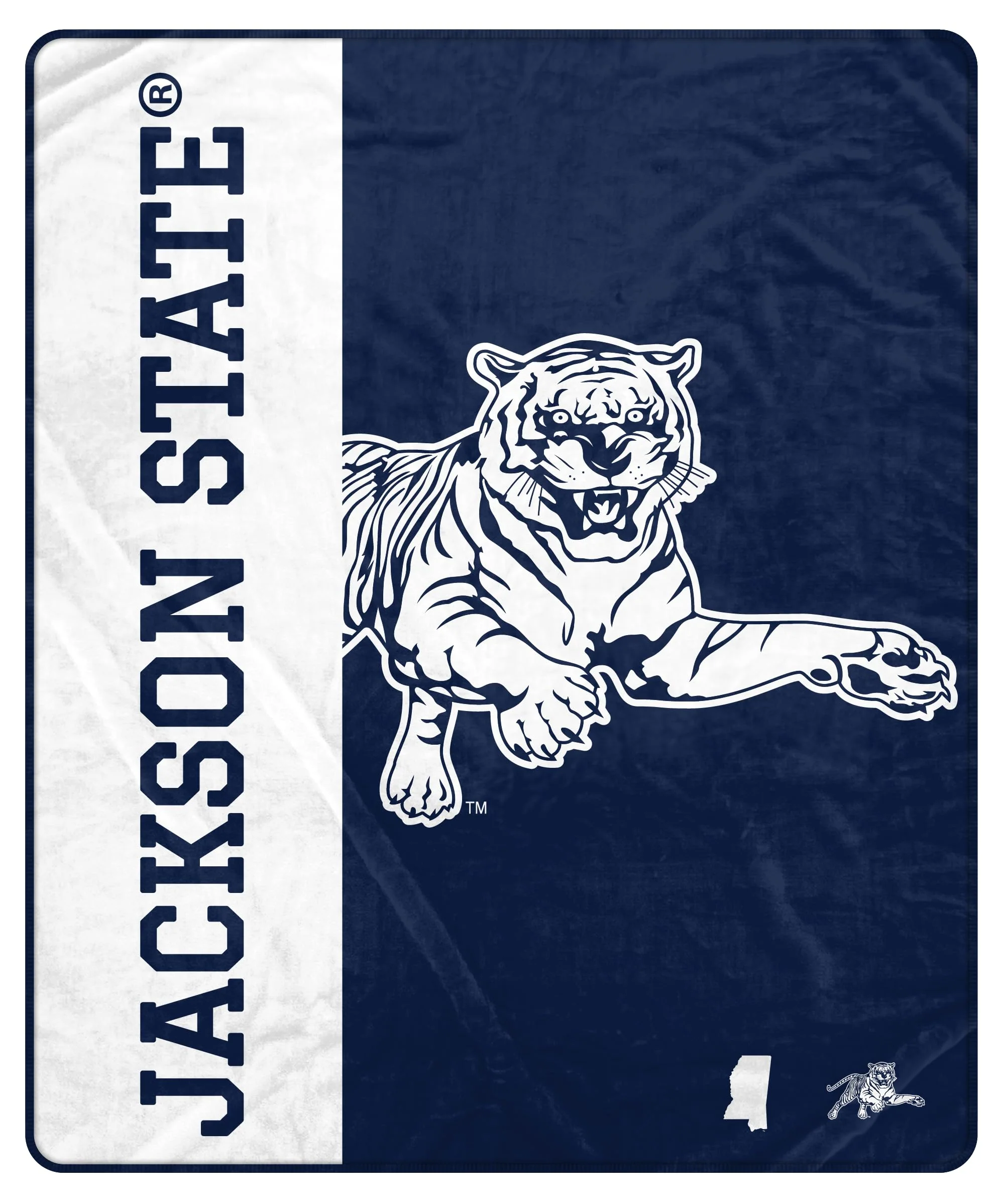 Proformance Home NCAA Jackson State Tigers Endzone Ultra Soft Tailgate Throw