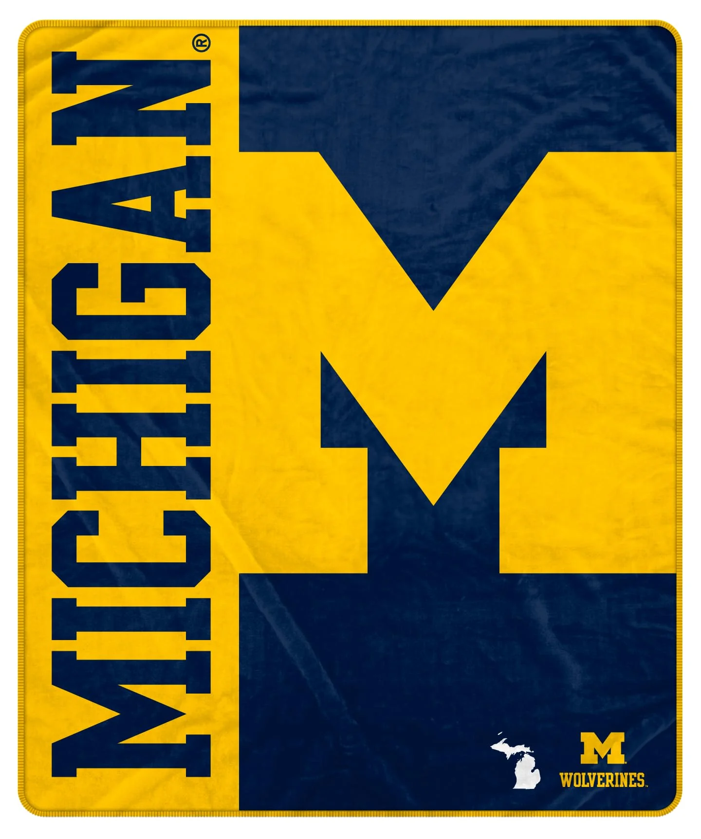 Proformance Home NCAA Michigan Wolverines Endzone Ultra Soft Tailgate Throw