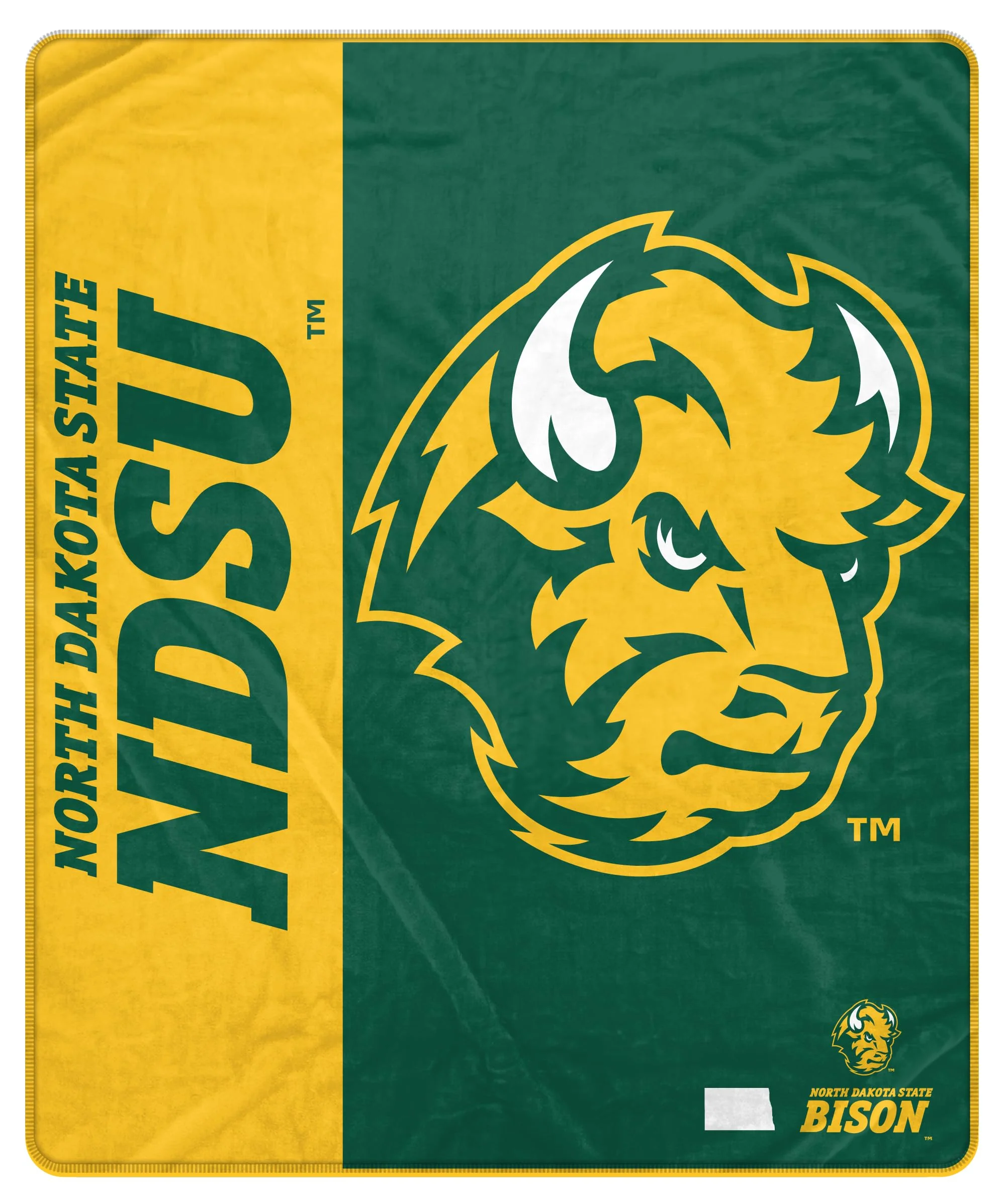 Proformance Home NCAA North Dakota State Bisons Endzone Ultra Soft Tailgate Throw