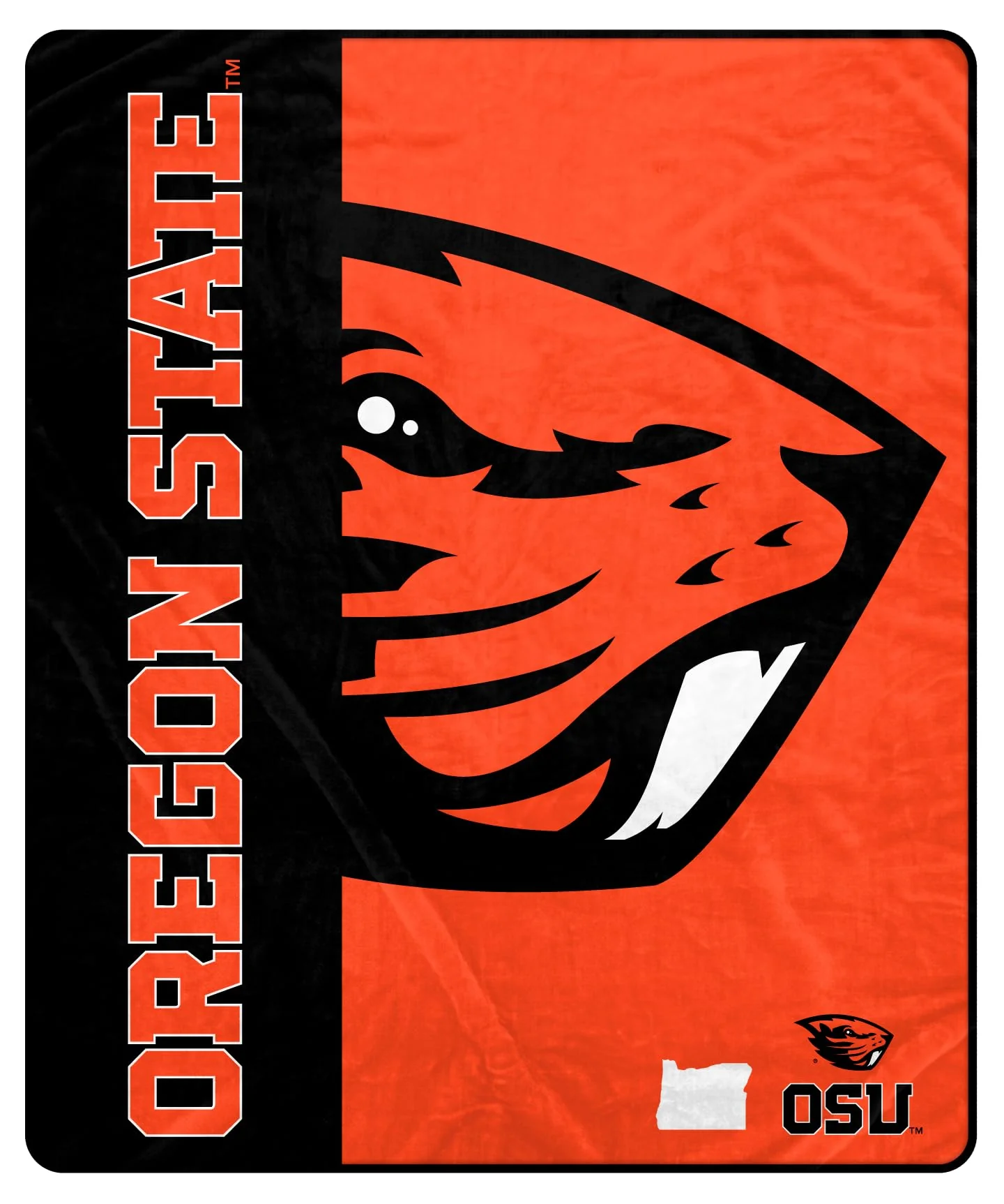 Proformance Home NCAA Oregon State Beavers Endzone Ultra Soft Tailgate Throw