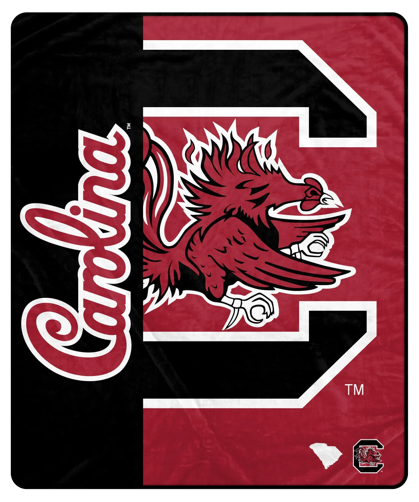Proformance Home NCAA South Carolina Gamecocks Endzone Ultra Soft Tailgate Throw