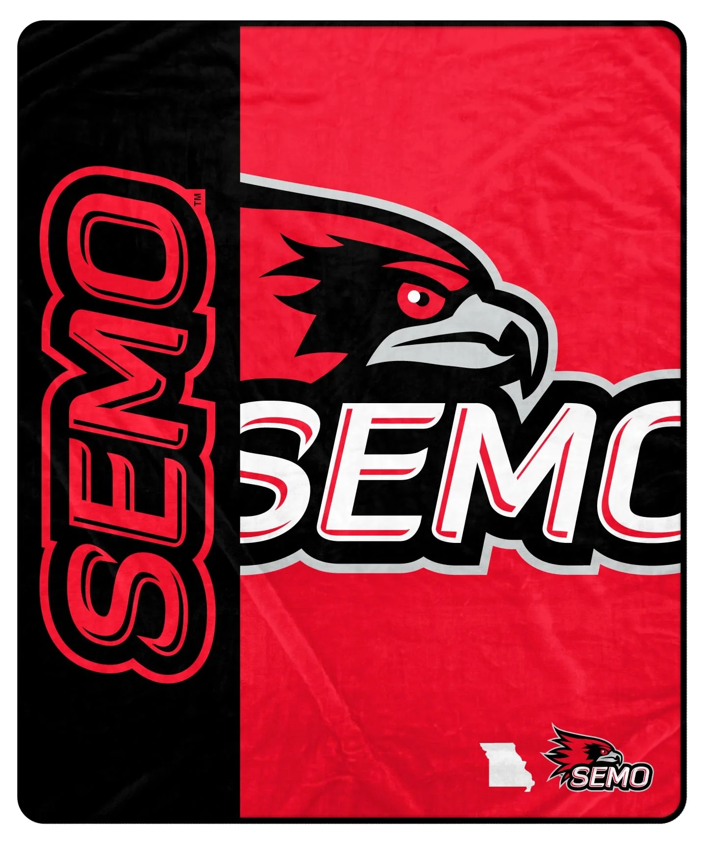 Proformance Home NCAA Southeast Missouri State Redhawks Endzone Ultra Soft Tailgate Throw