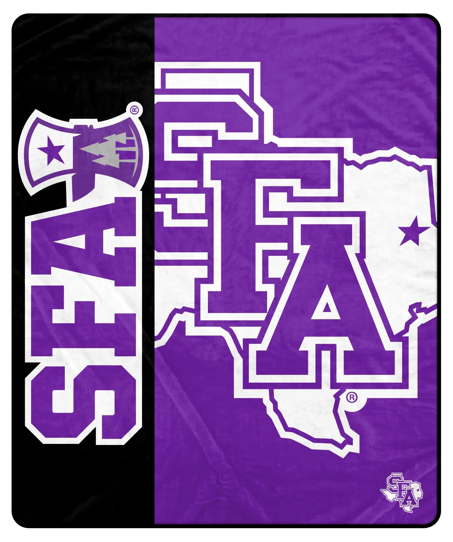 Proformance Home NCAA Stephen F. Austin Lumberjacks Endzone Ultra Soft Tailgate Throw