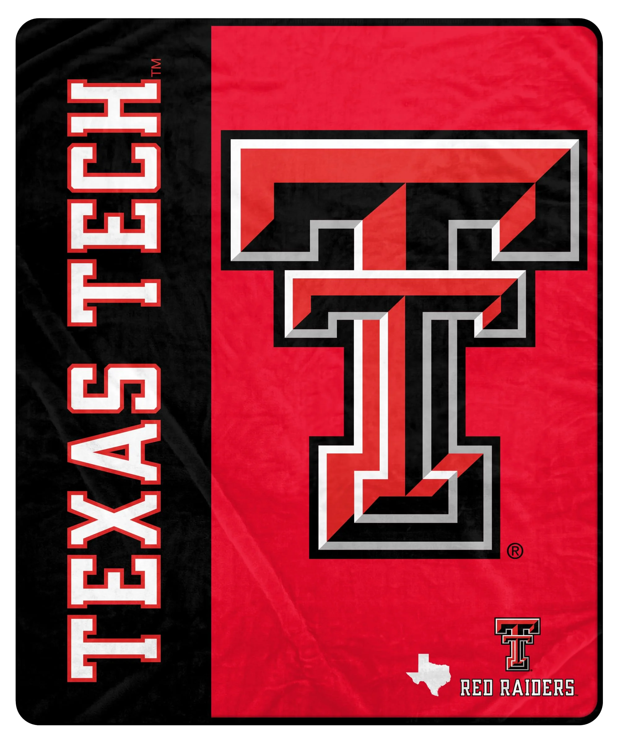 Proformance Home NCAA Texas Tech Red Raiders Endzone Ultra Soft Tailgate Throw