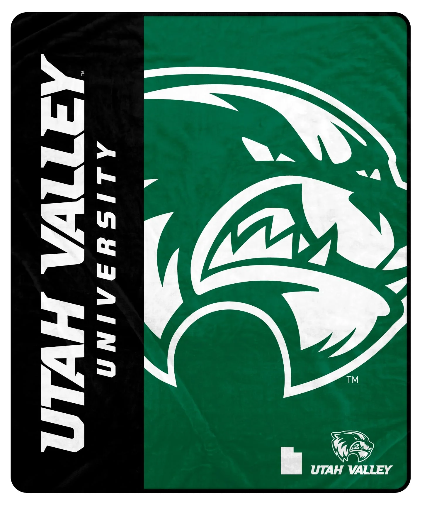 Proformance Home NCAA Utah Valley Wolverines Endzone Ultra Soft Tailgate Throw