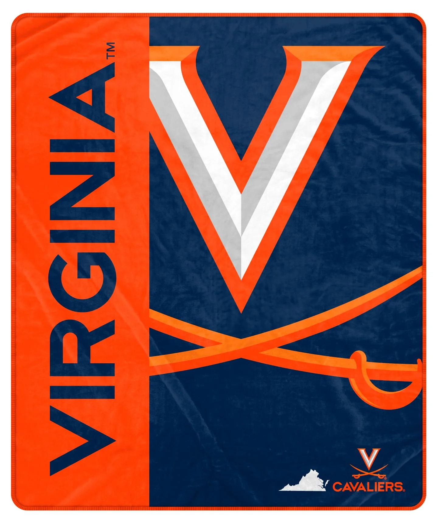 Proformance Home NCAA Virginia Cavaliers Endzone Ultra Soft Tailgate Throw