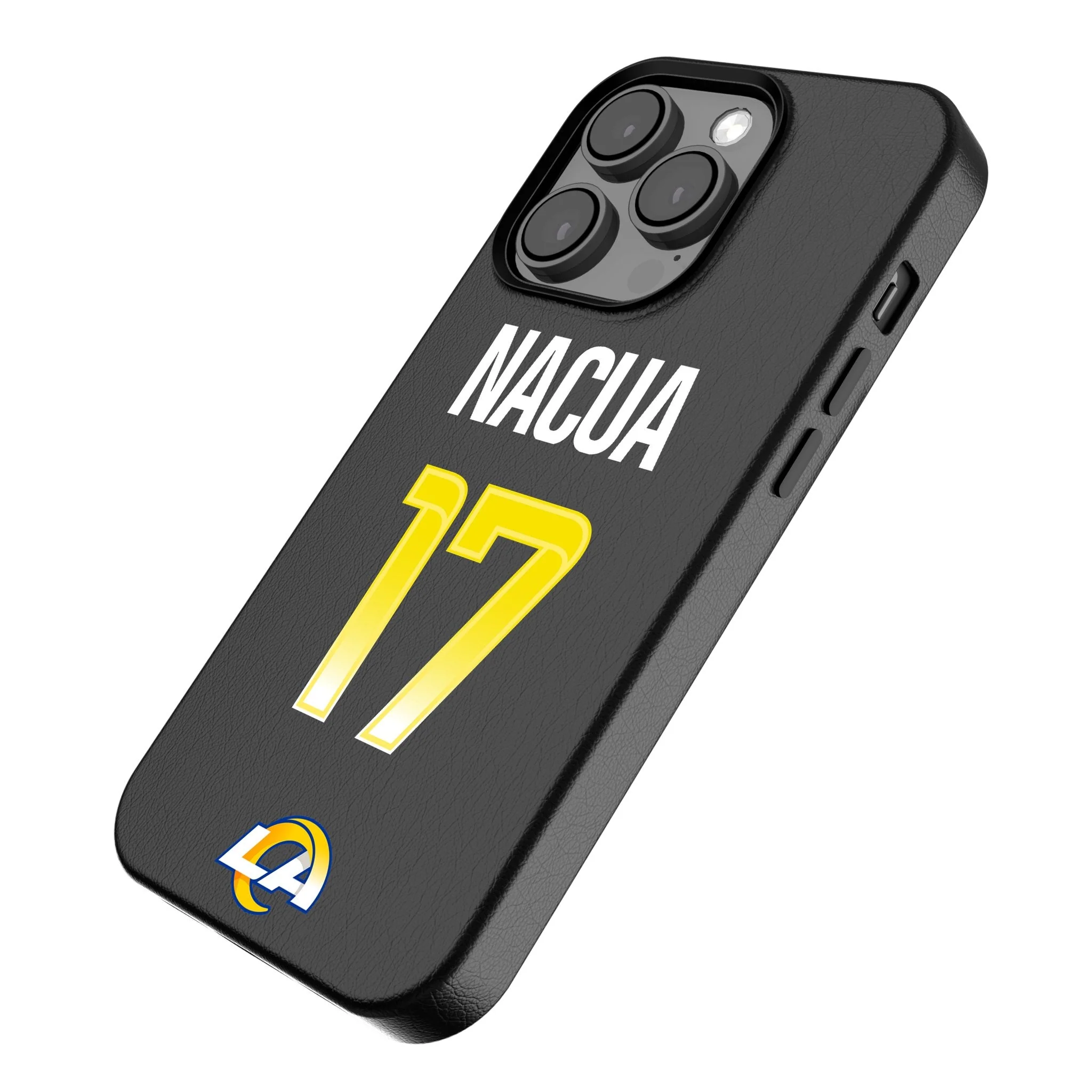 Puka Nacua Los Angeles Rams 17 Game Tactic MagSafe Compatible Phone Case for Apple iPhone - Image 2